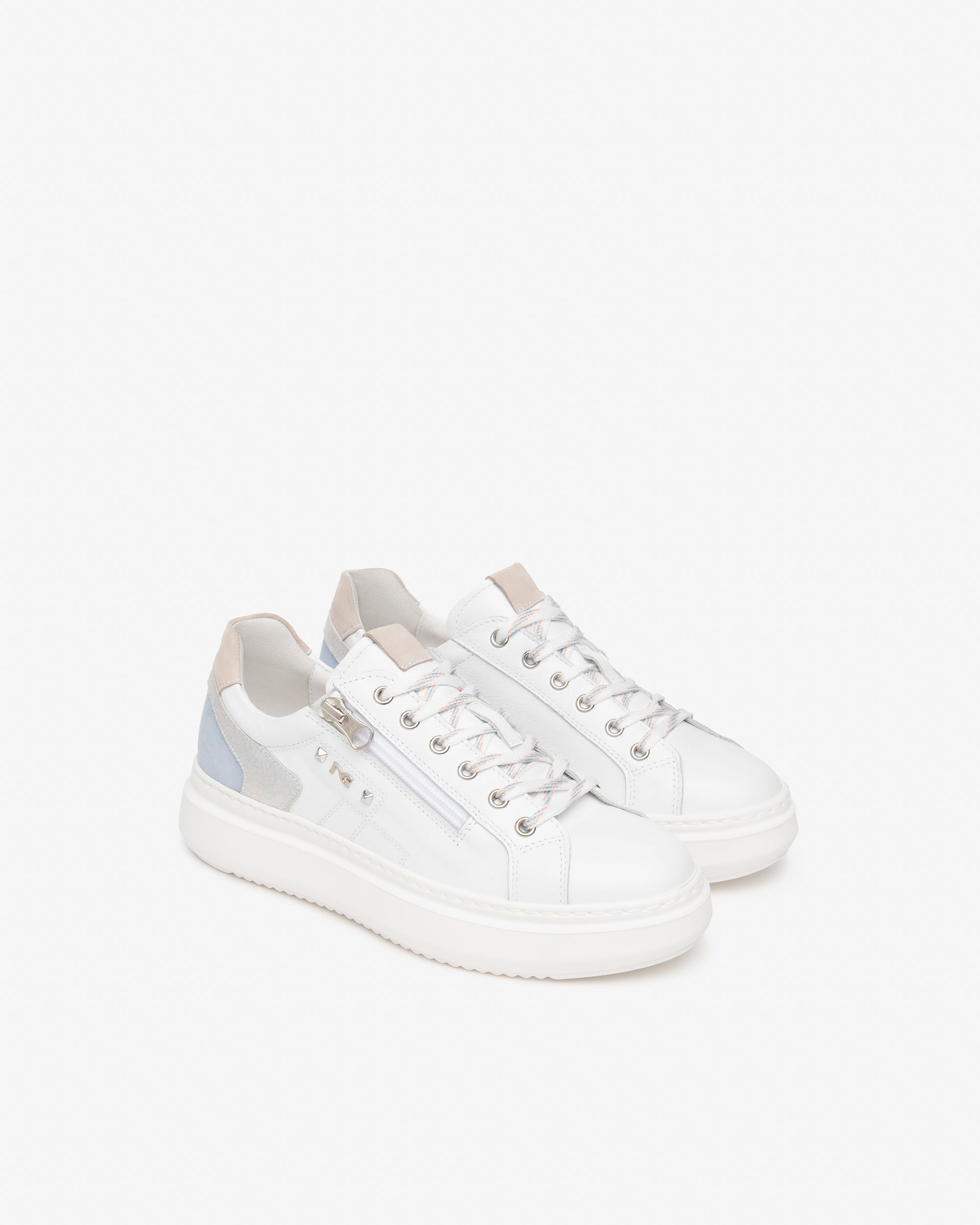 NeroGiardini Sneakers Femme Cuir Velours Confort