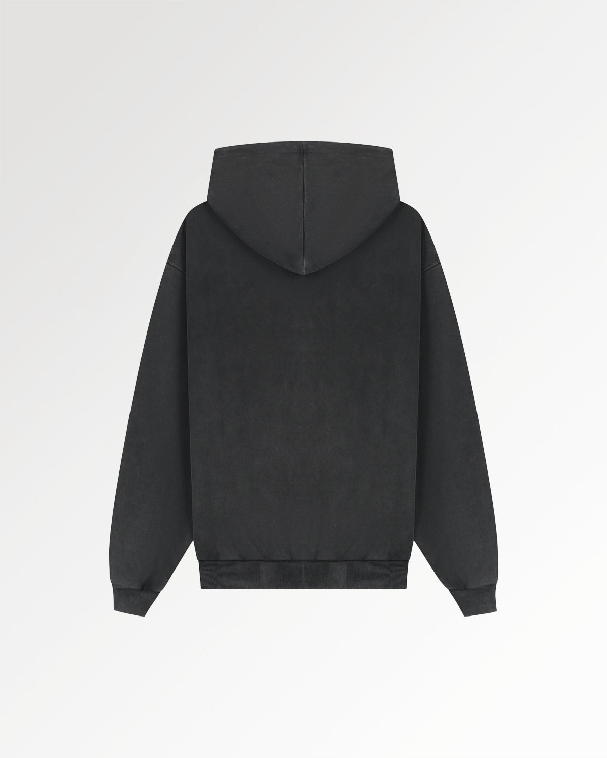 Filling Pieces Boxy Embroidered hoodie Vintage Black coton bio