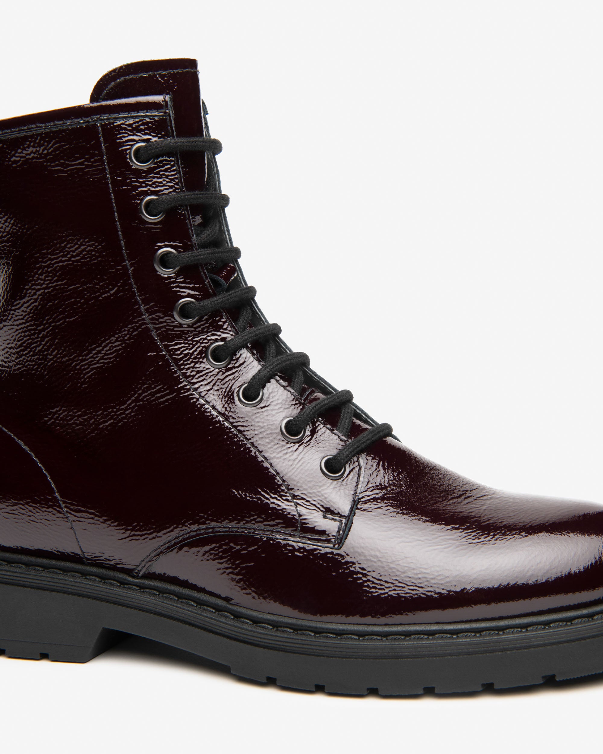 Nerogiardini Bottines Motardes Femme Vernis boots cuir