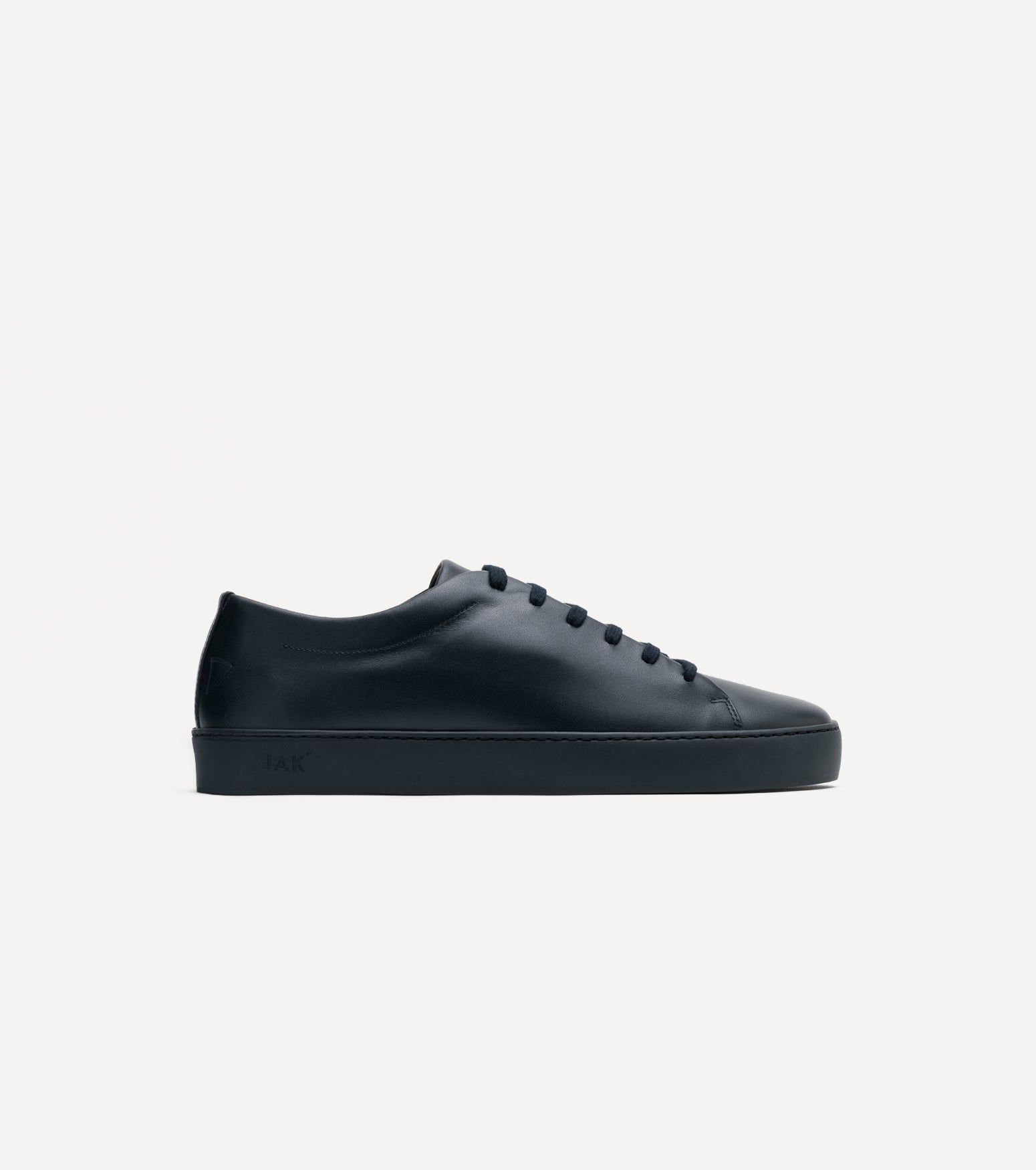 JAK Royal Dark Blue sneakers cuir bleu