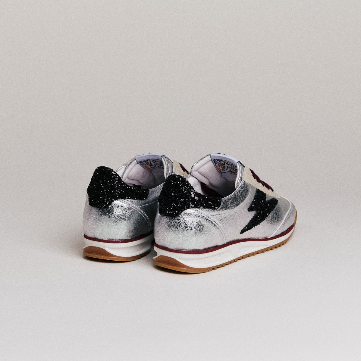SMR Joyce C134 baskets argent bordeaux pointure 36-40