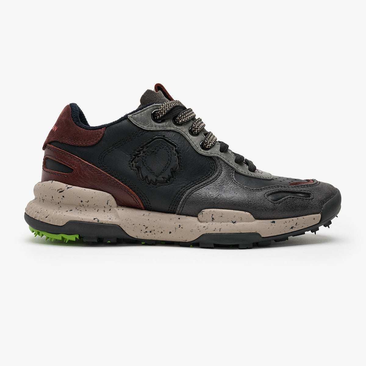 Satorisan Chacrona Pull Up baskets cuir Black Mid Grey