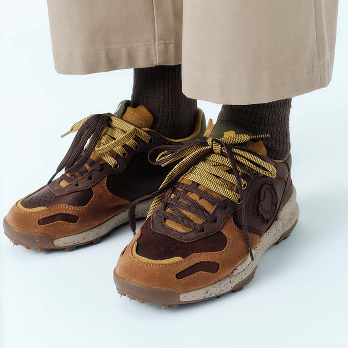 Satorisan Chacrona Pull Up Polo Brown baskets cuir