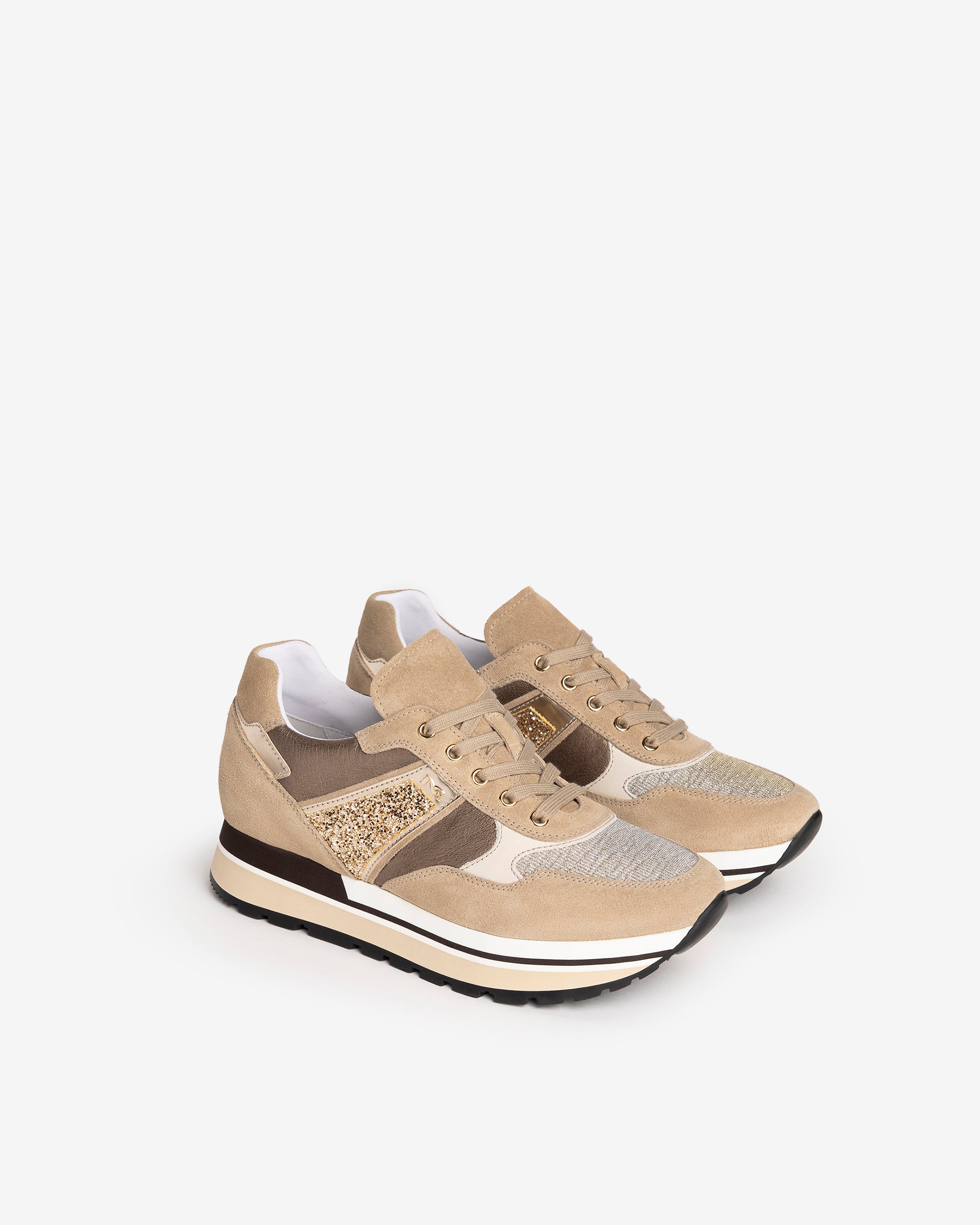 NeroGiardini Sneakers femme cuir velours confort