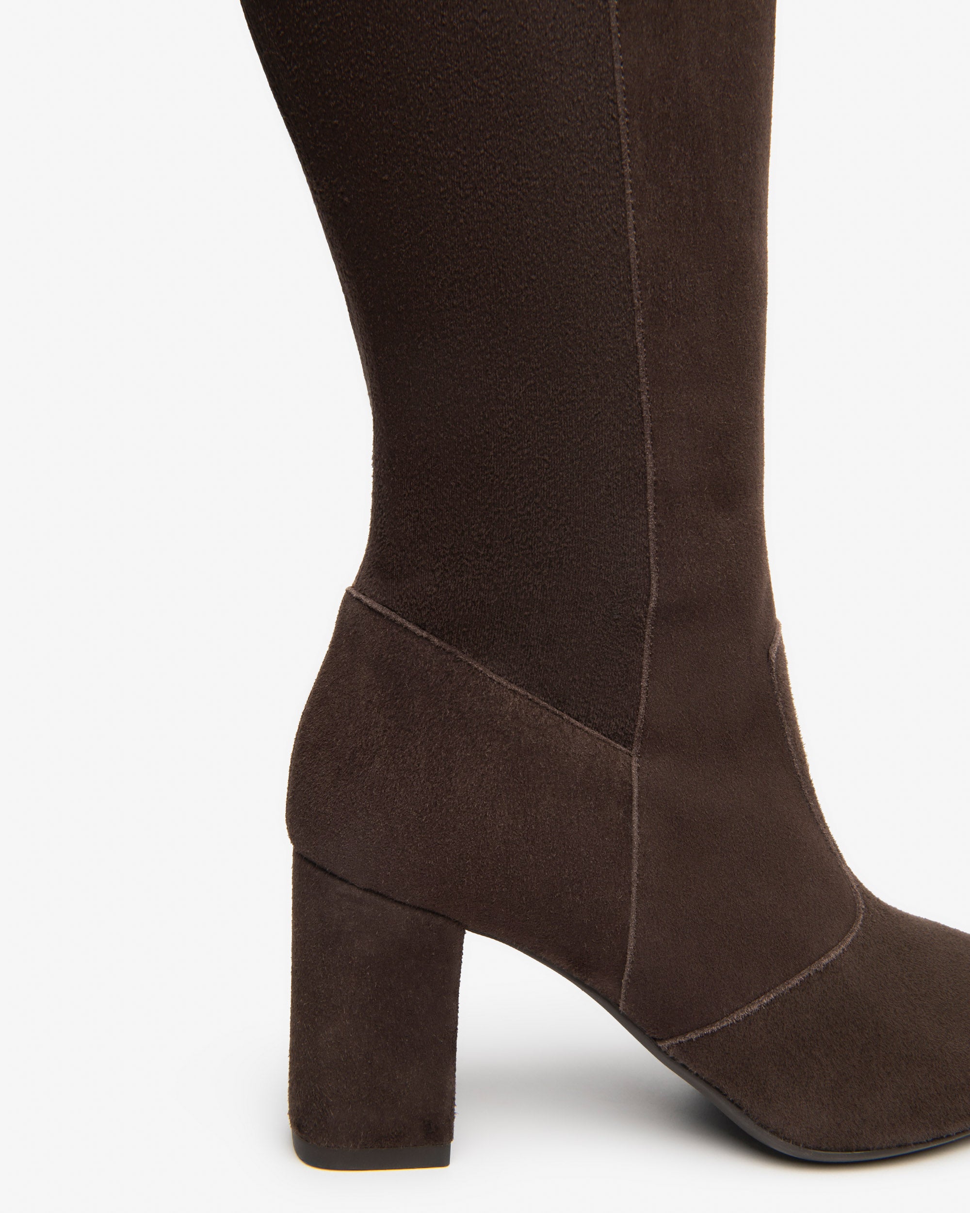 Nerogiardini Bottes Femme Daim Talon Bloc 75mm Zip