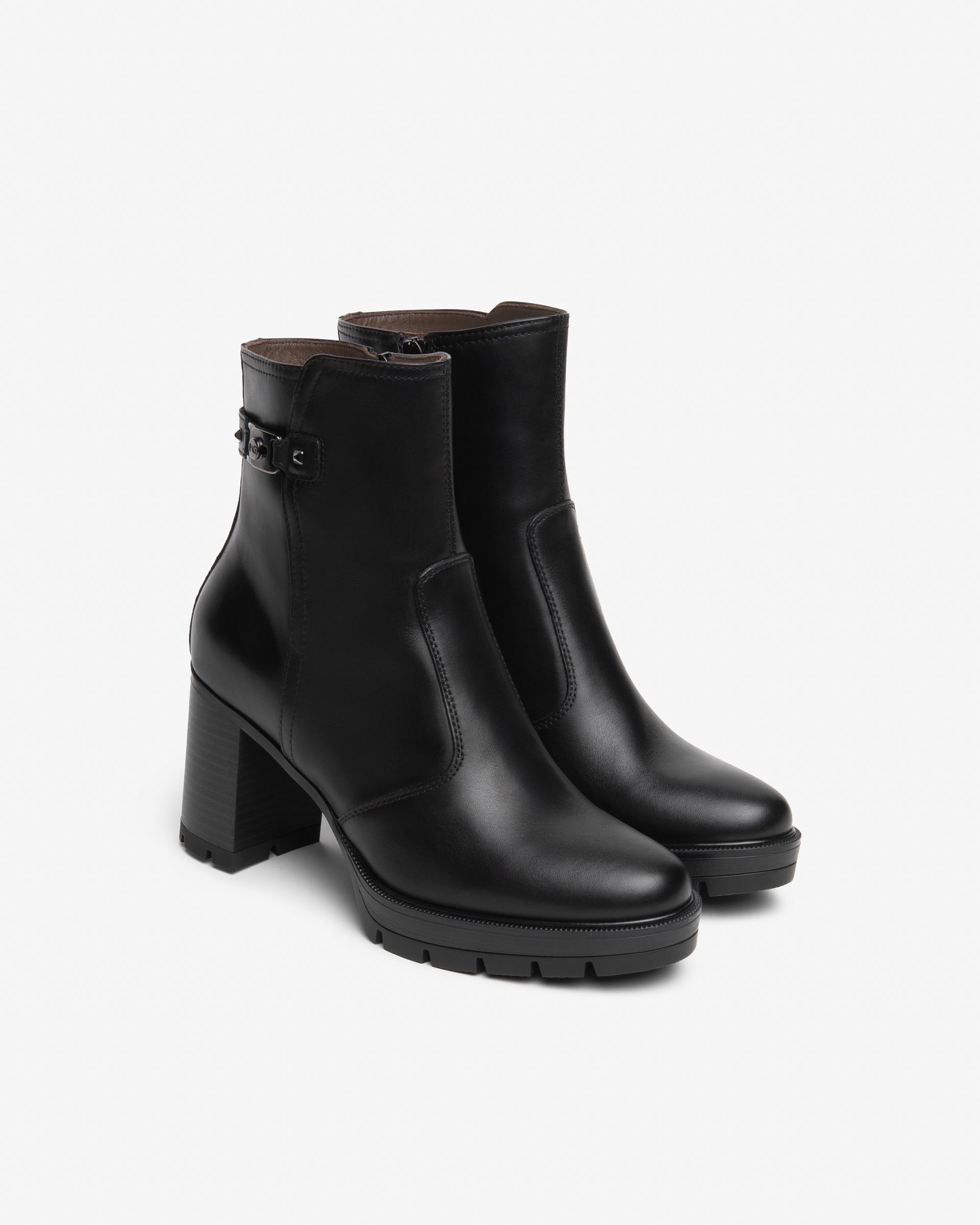 NeroGiardini Bottines Femme Cuir Plateforme 80 mm
