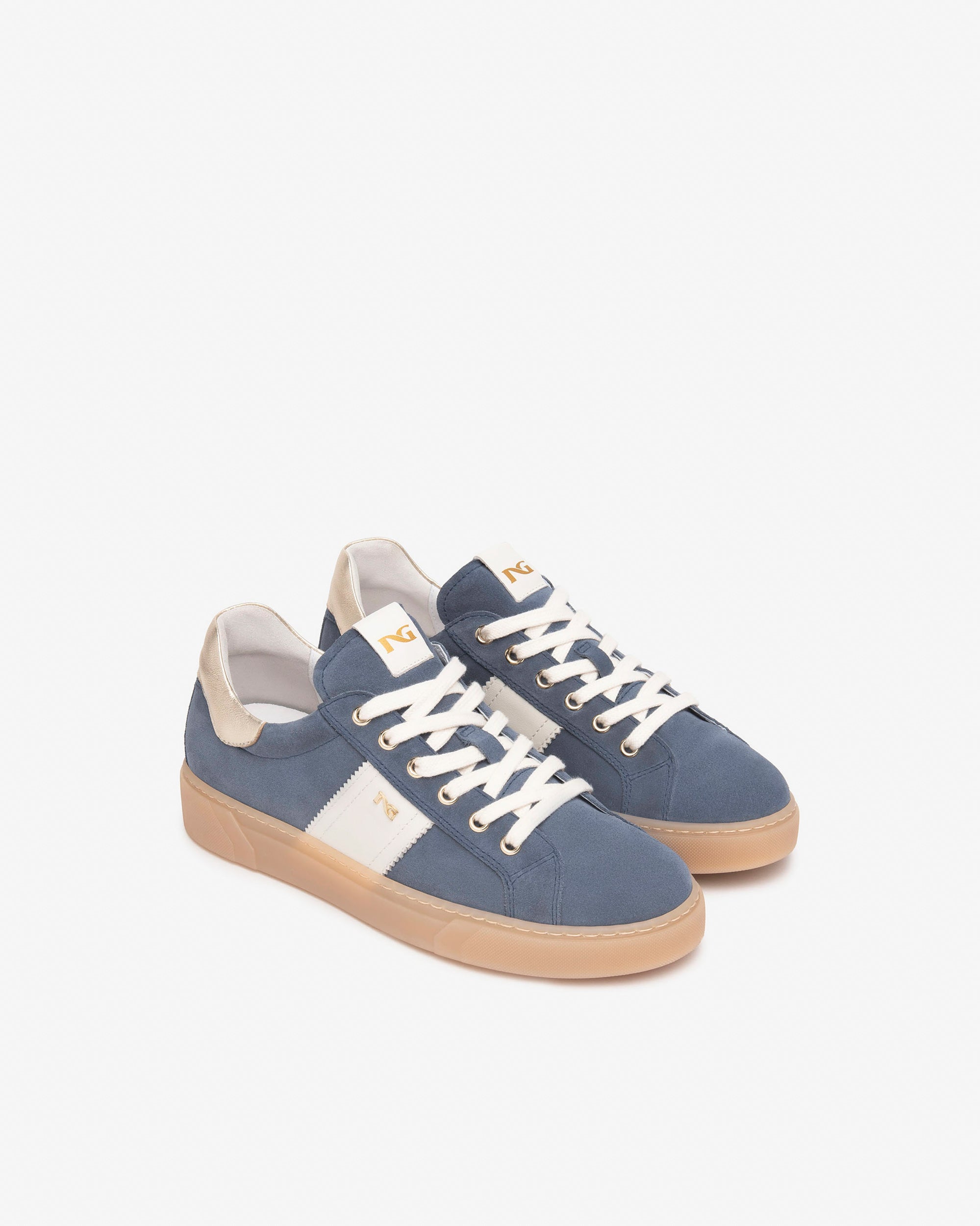 NeroGiardini Sneakers Femme Cuir Velours Baskets Confort