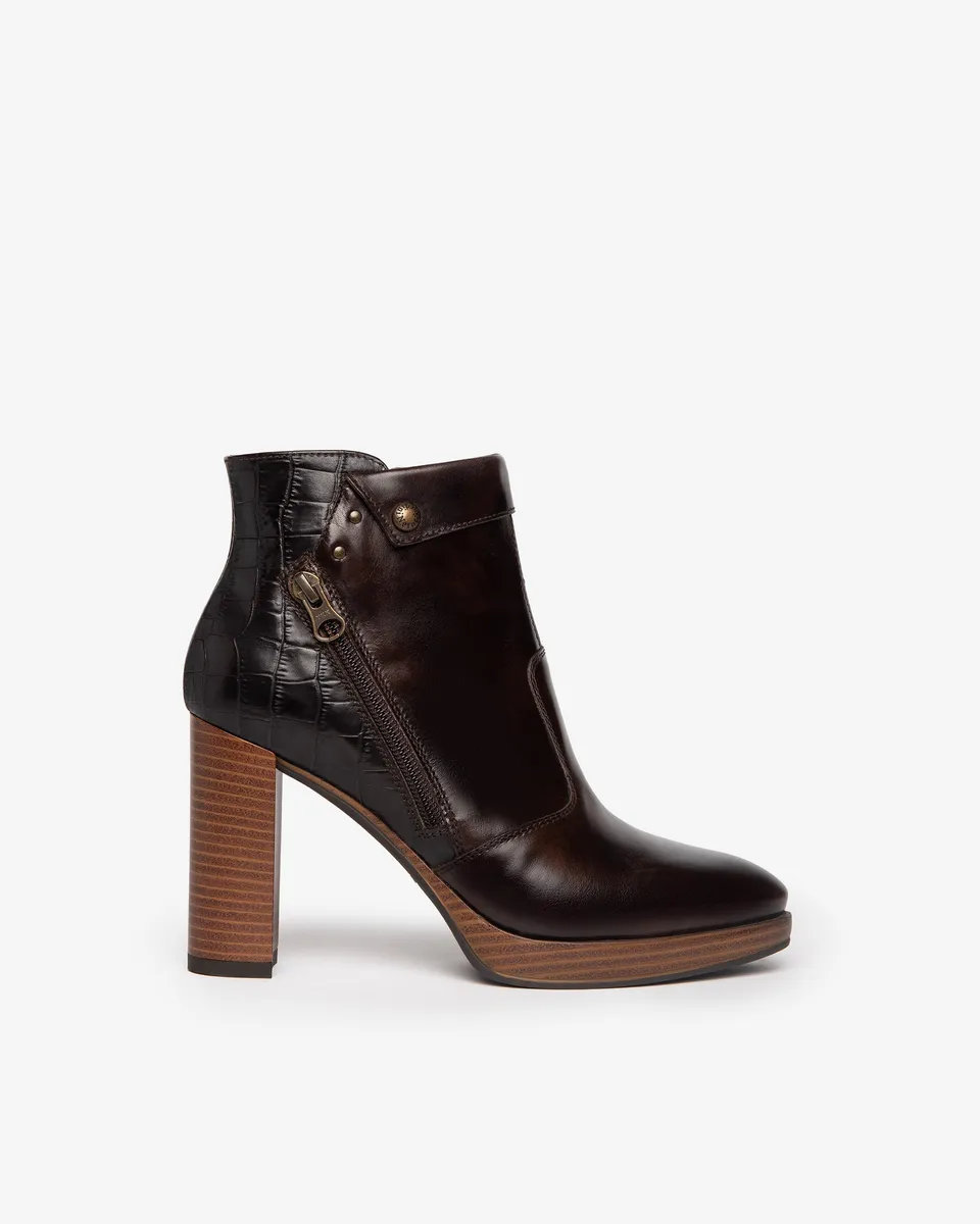 Nerogiardini Bottines Femme en Cuir Automne-Hiver Italie