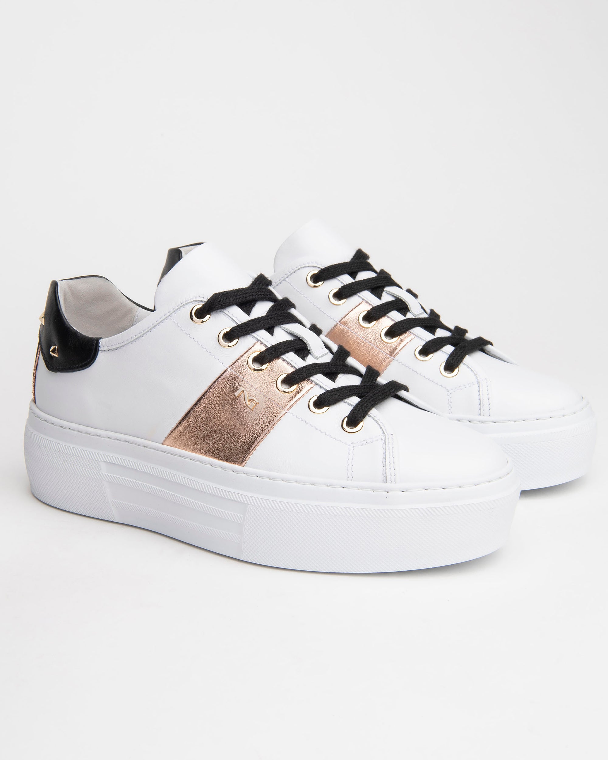 NeroGiardini Sneakers Femme Cuir Plateforme 4,5 cm