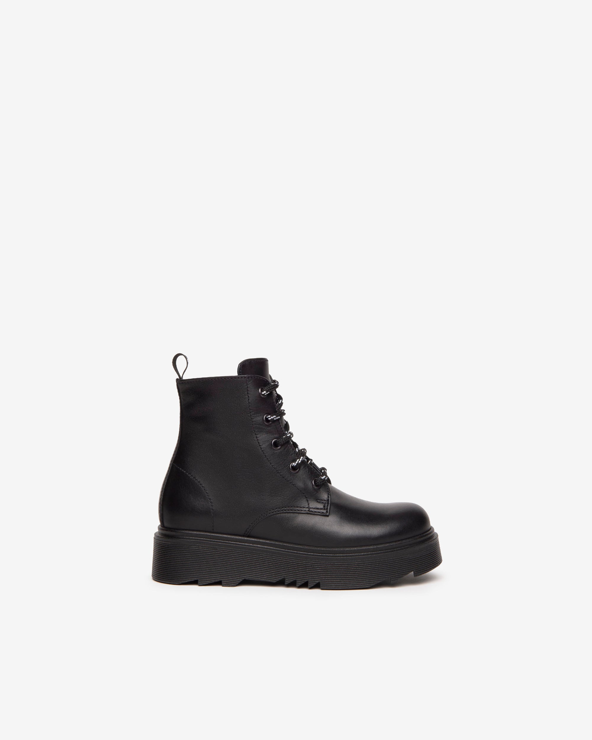 NeroGiardini Bottines Teens Fille Cuir Lacets Plateforme