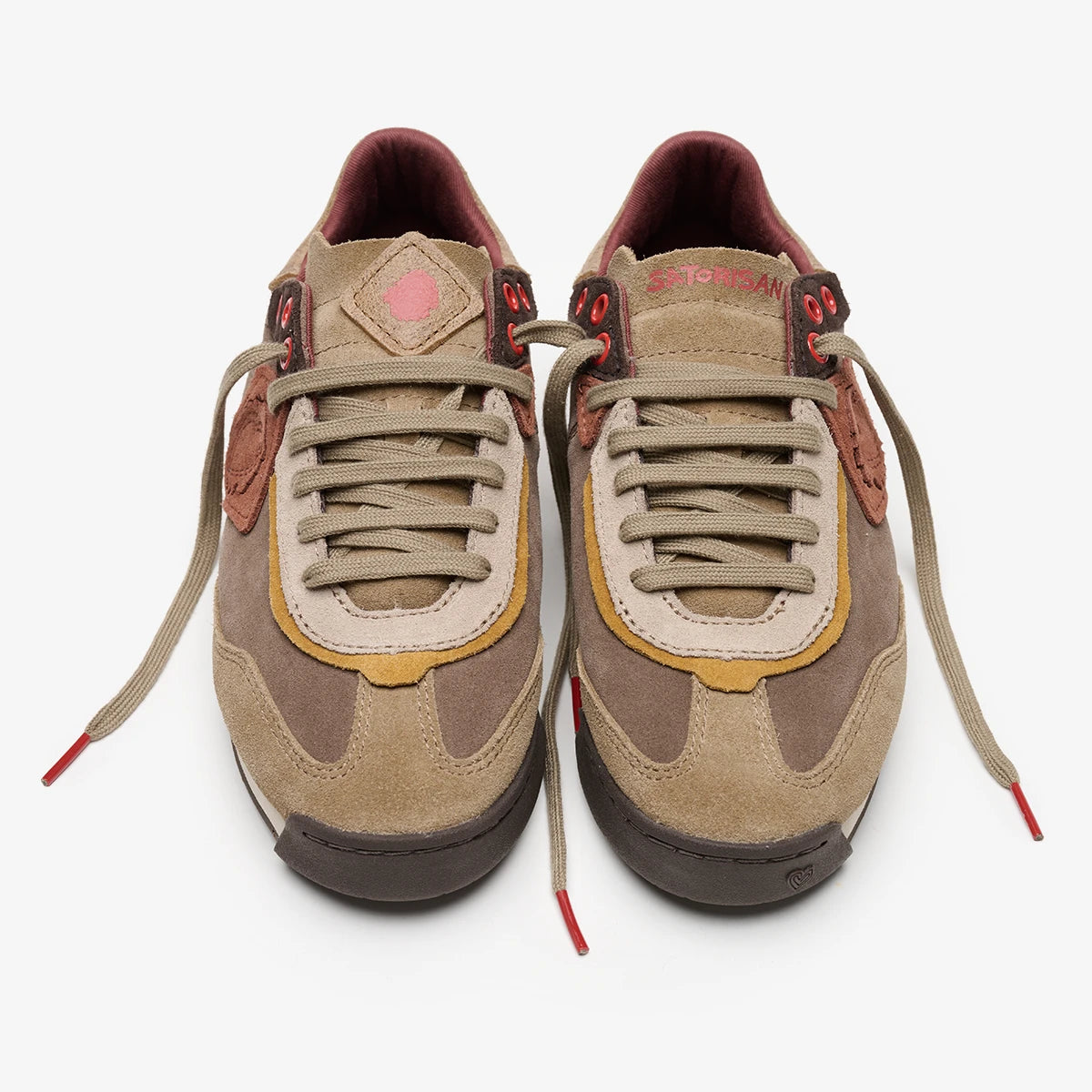 Satorisan Ensō Suede baskets beige natural unisexe