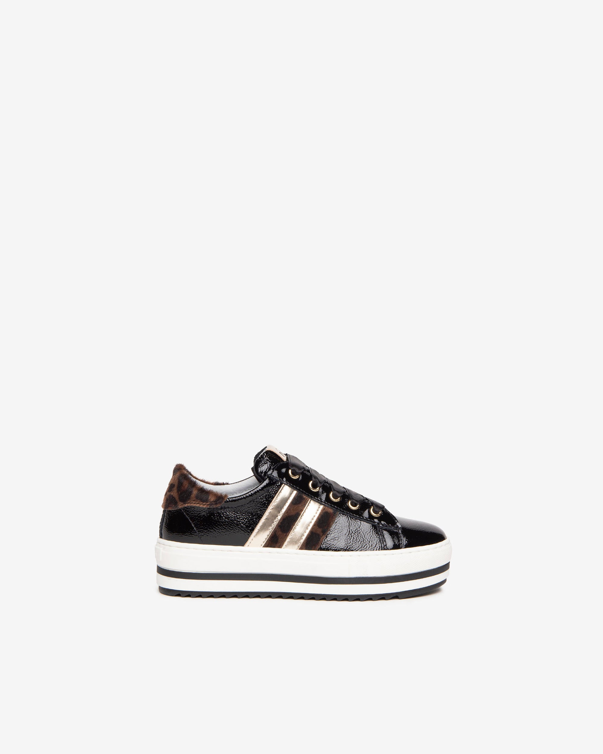 Nerogiardini Sneakers Fille Vernis Lacets Satin