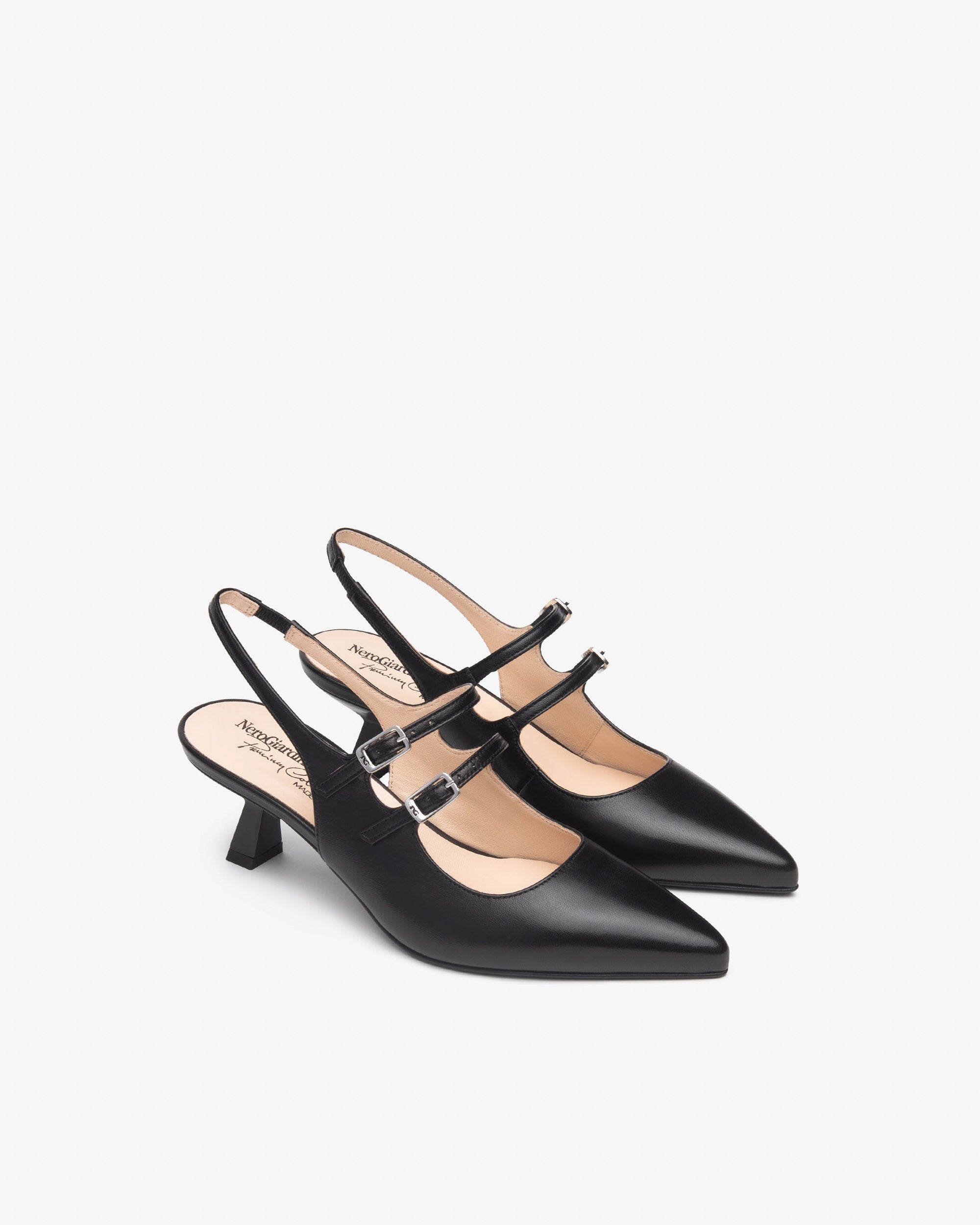 Nerogiardini Slingbacks Femme Cuir Escarpins