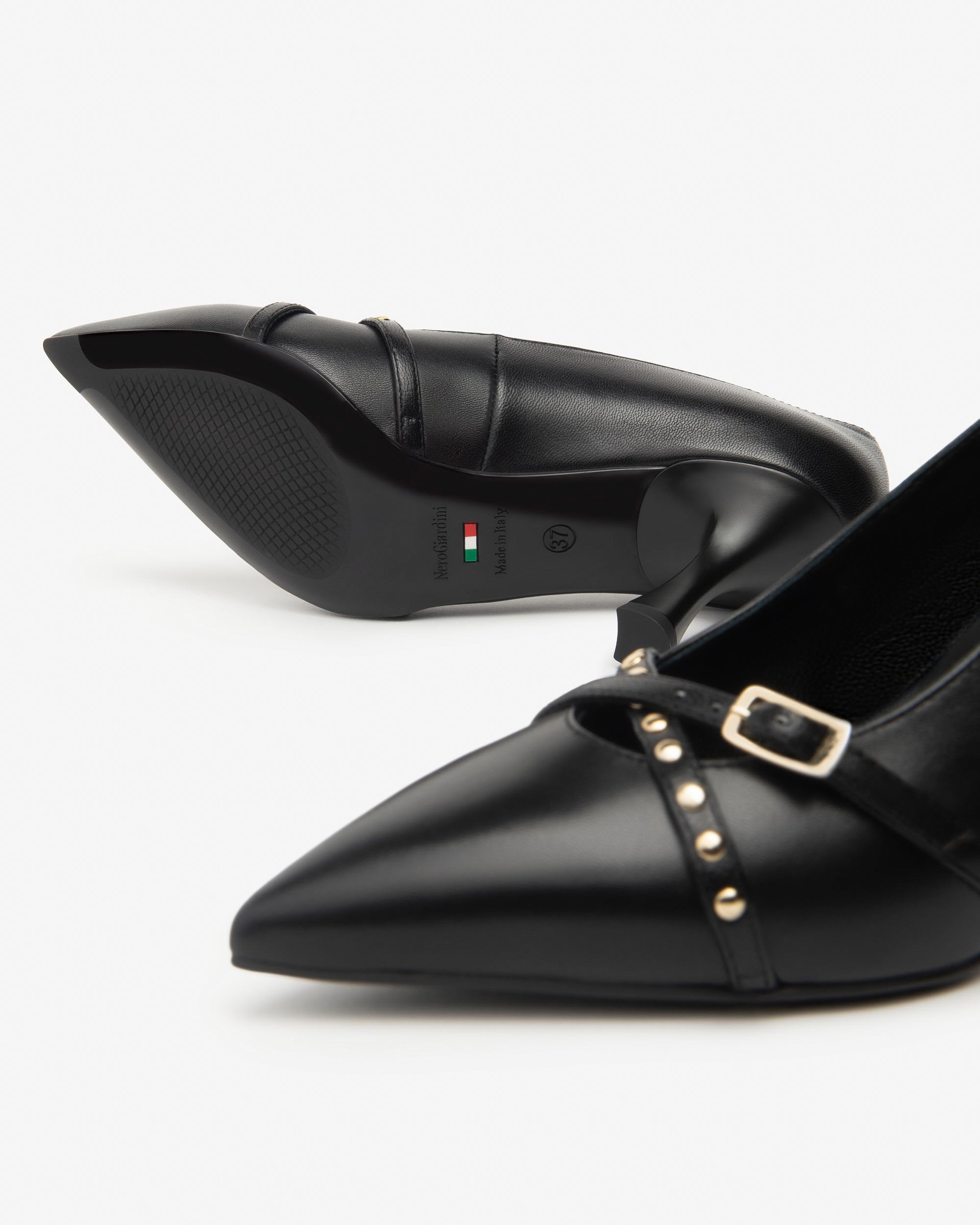 Nerogiardini Escarpins Cuir Bout Pointu Talon 7,5 cm
