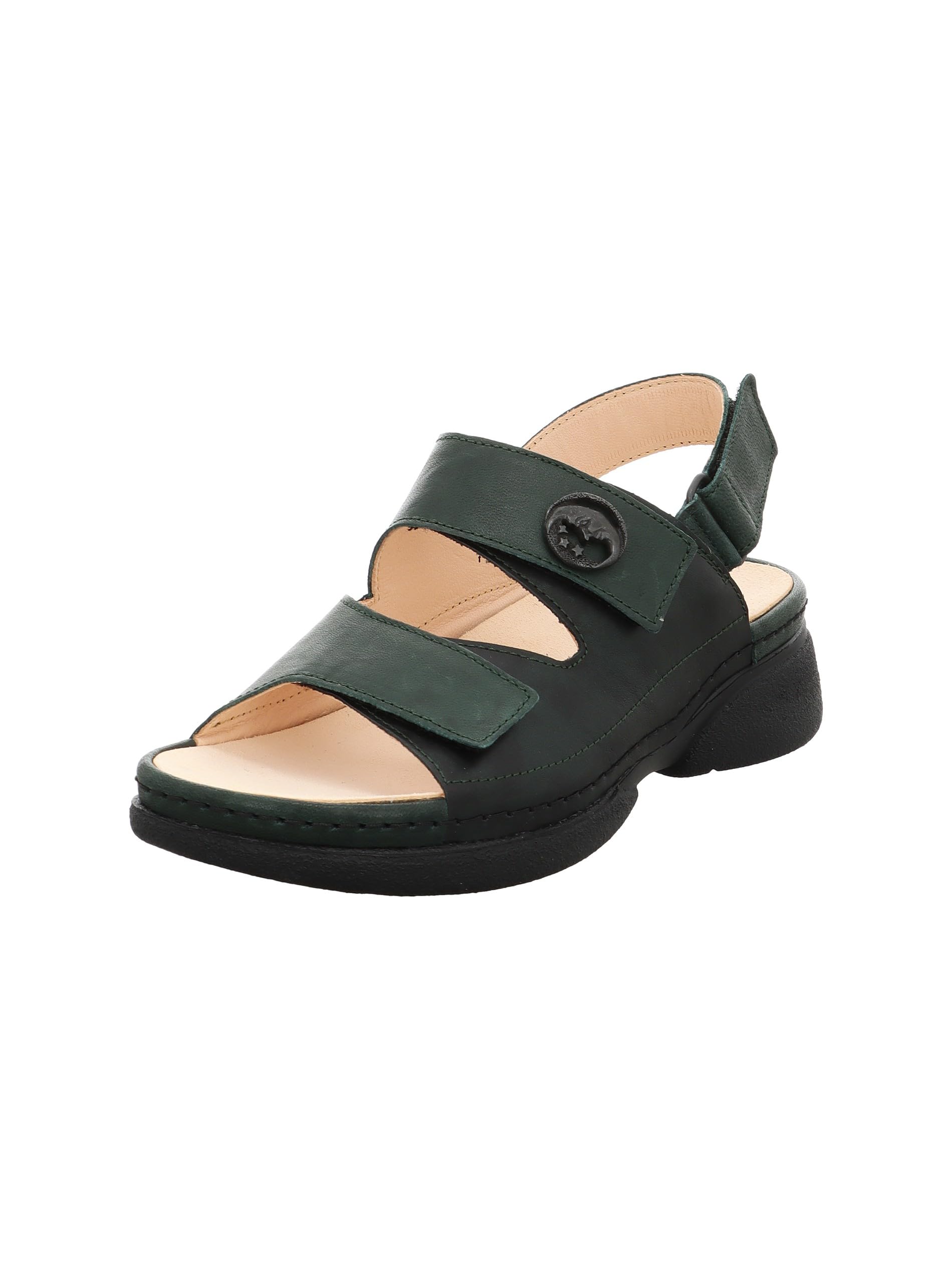 Think Cambio Sandale Femme Taupe Doublure Cuir Confort