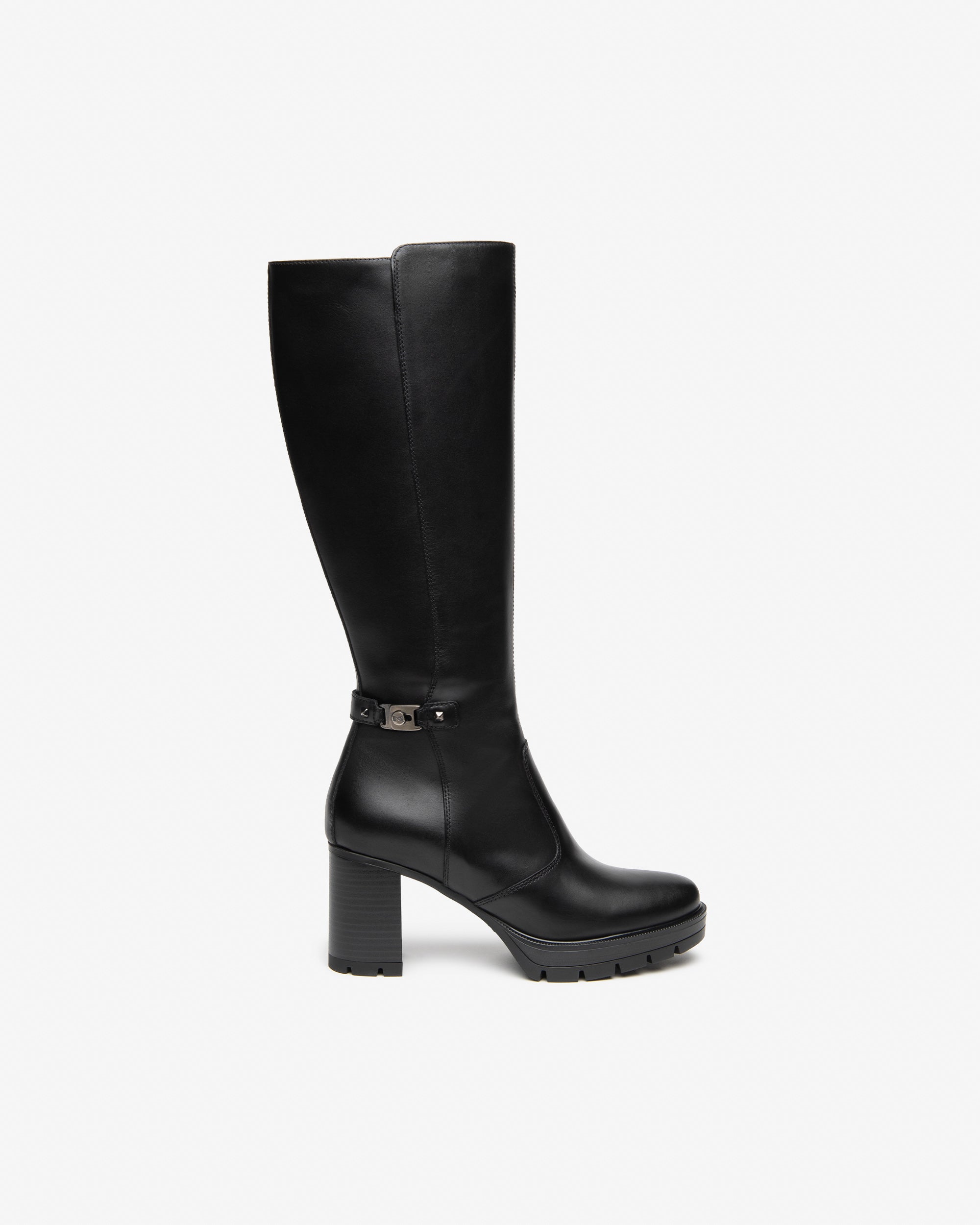 NeroGiardini Bottes bottes femme cuir talon 80mm 38