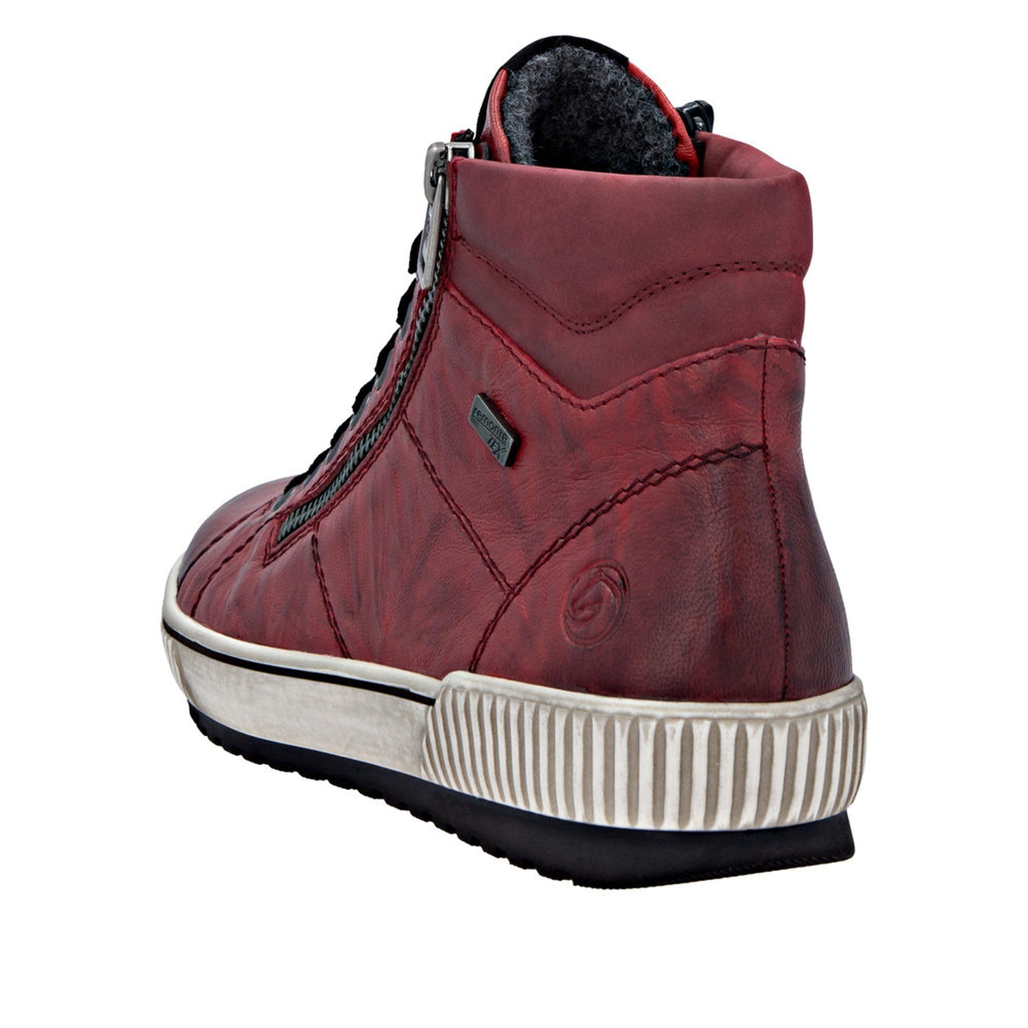 Remonte D0772 Bottes à Lacets Femme Rouge 39 EU
