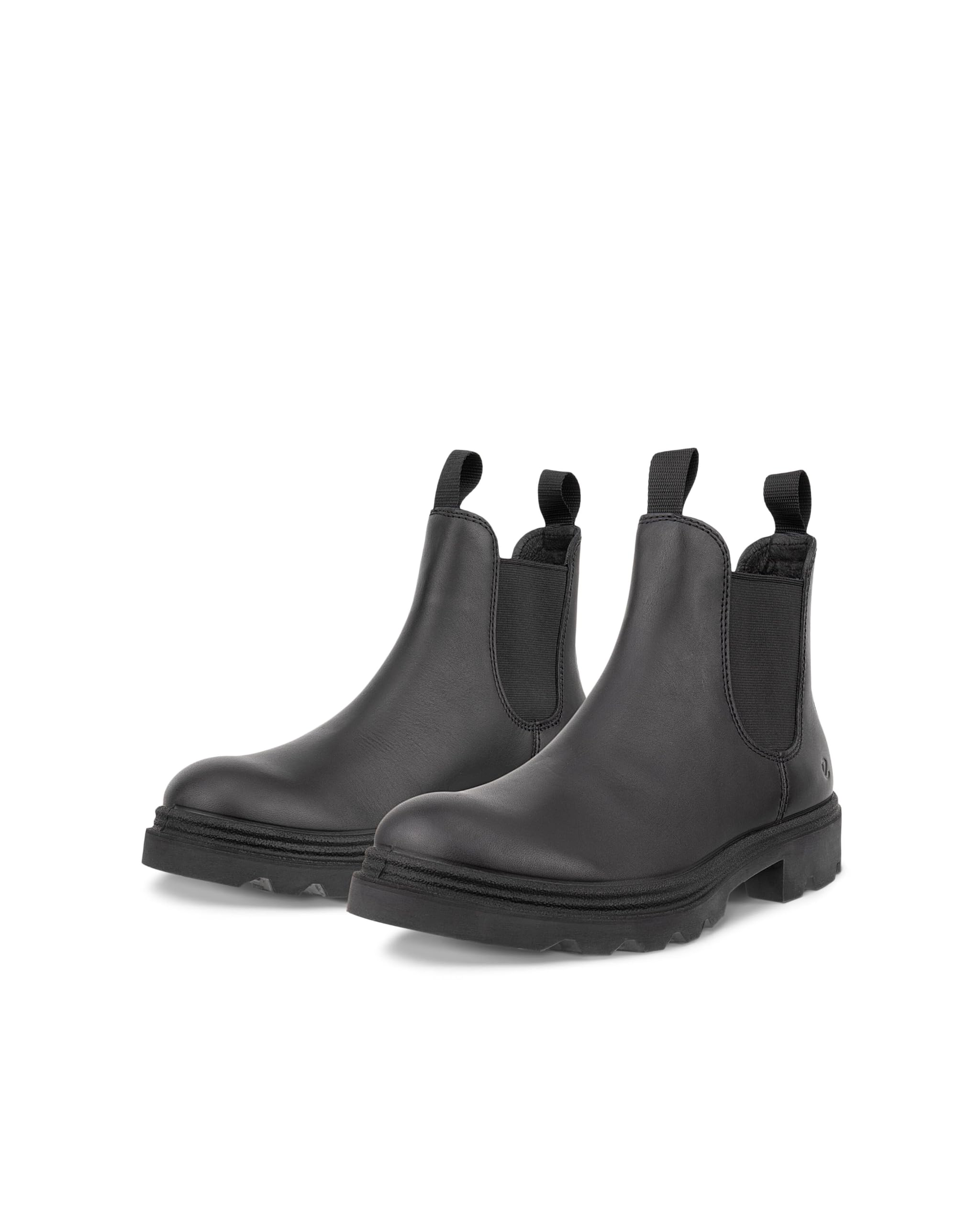 ECCO Grainer Botte Chelsea Femme Cuir Confort Ville
