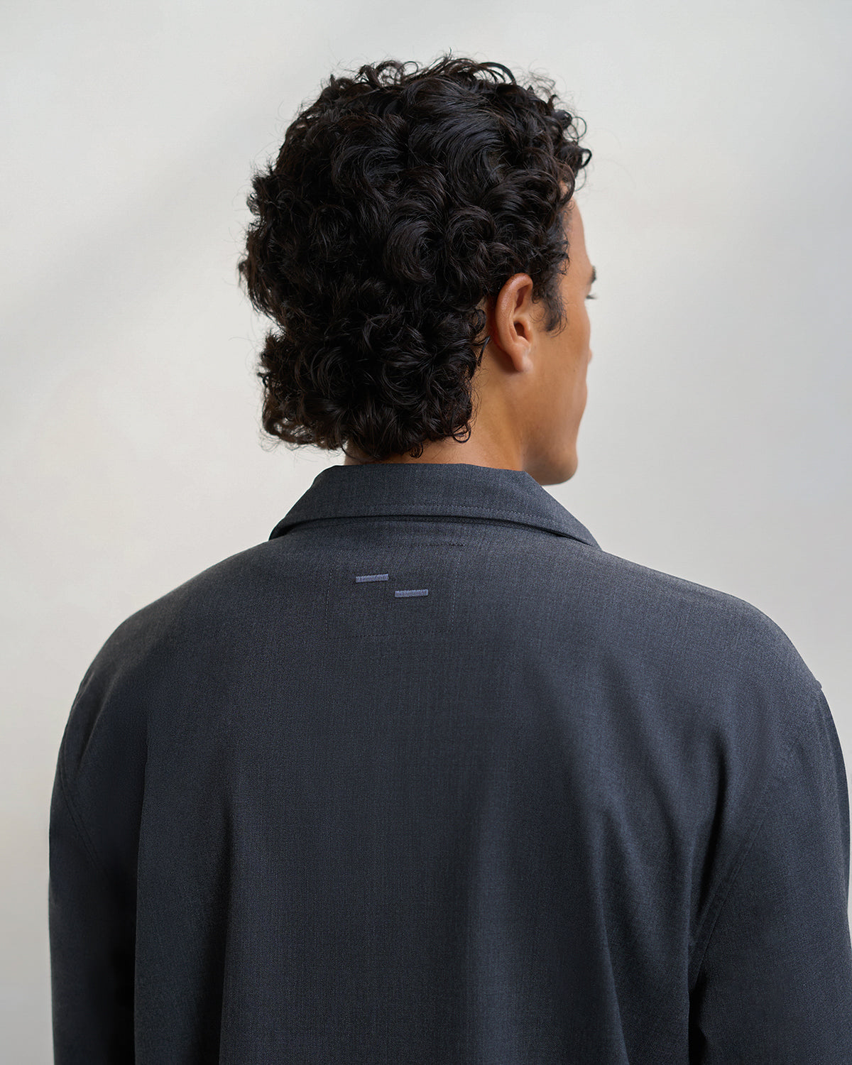 Filling Pieces Coach Jacket Twill Wool veste grise