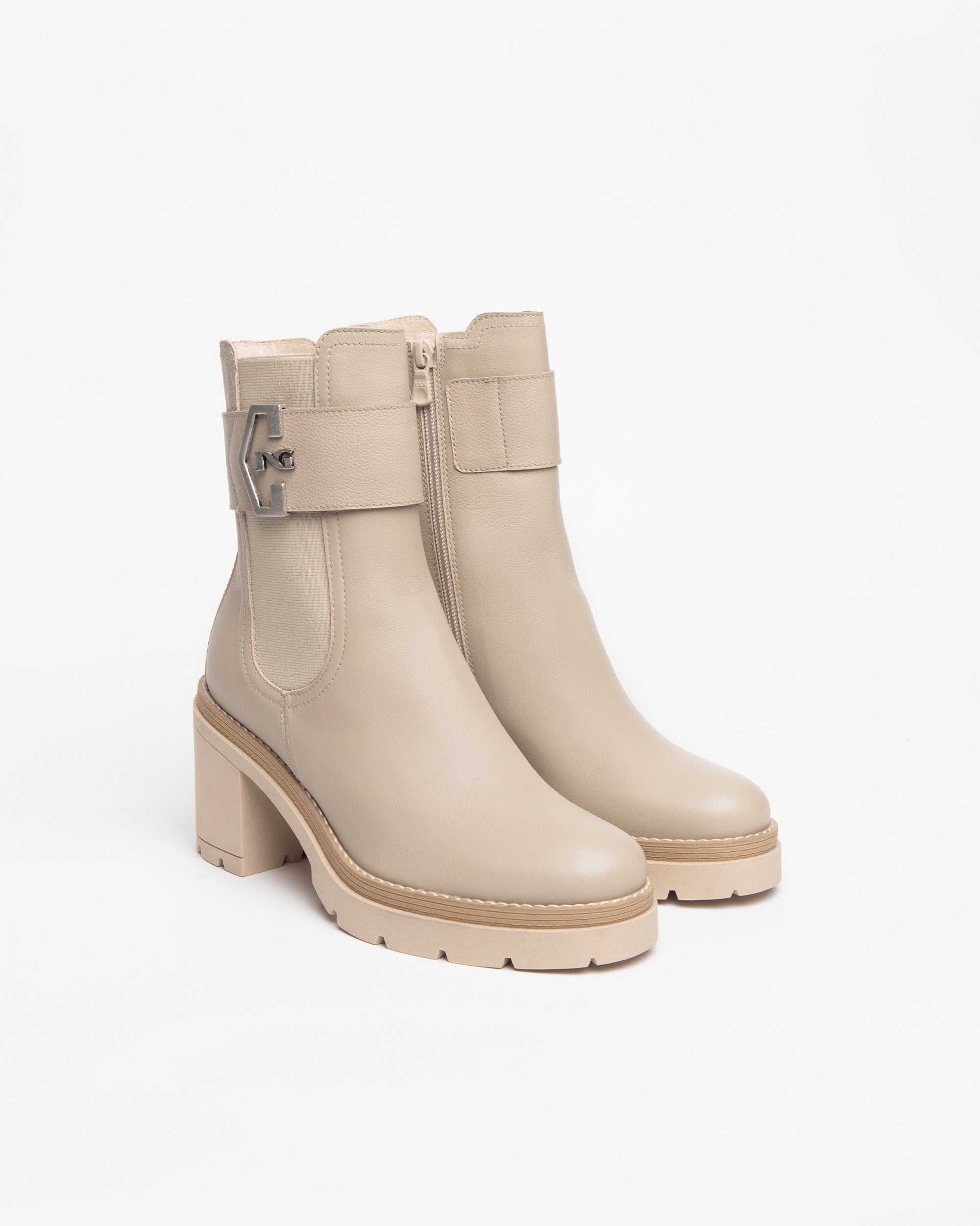 NeroGiardini Bottines Chelsea Femme Cuir Hiver