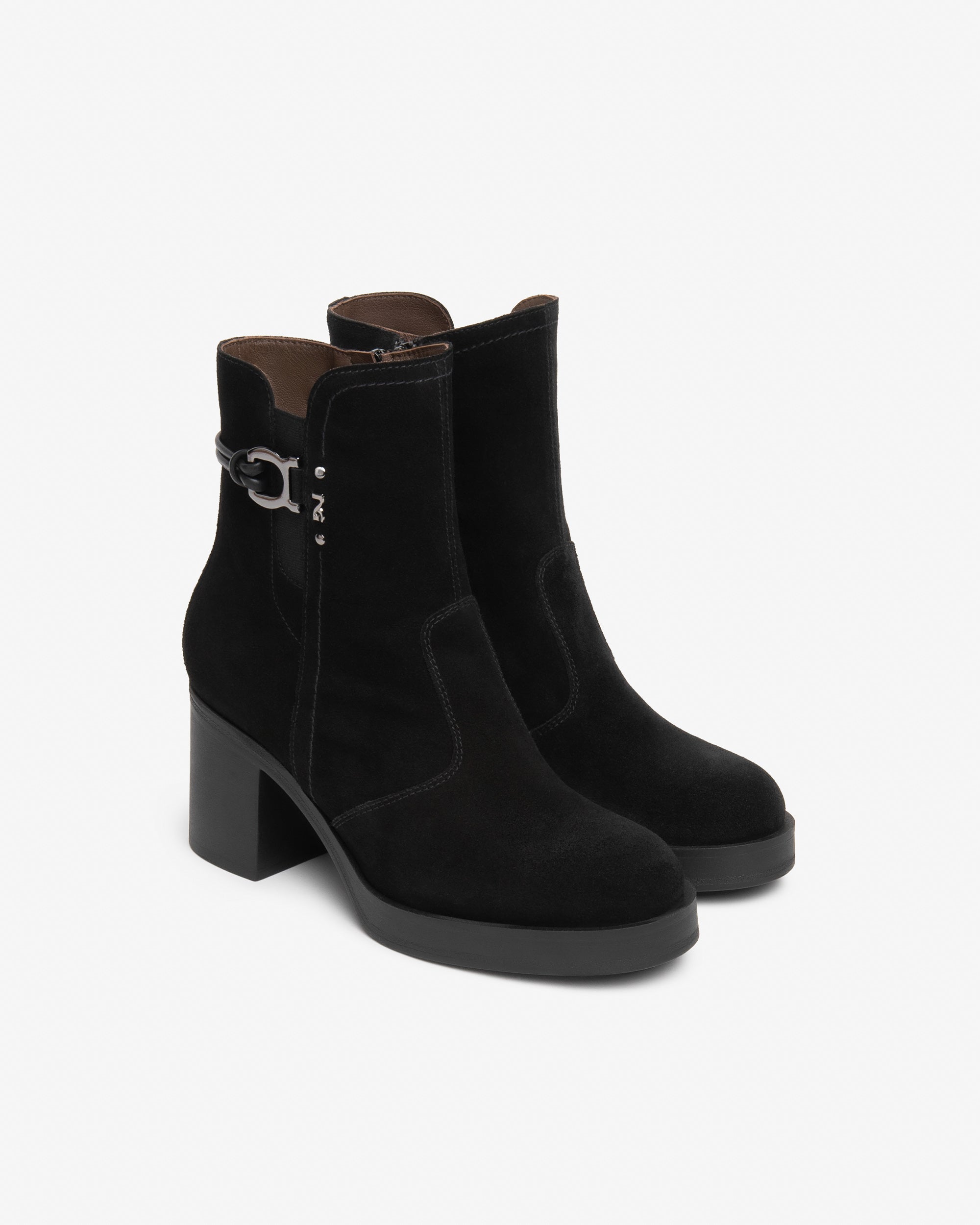 NeroGiardini Bottines Bottines Femme Cuir Velours Talon 75