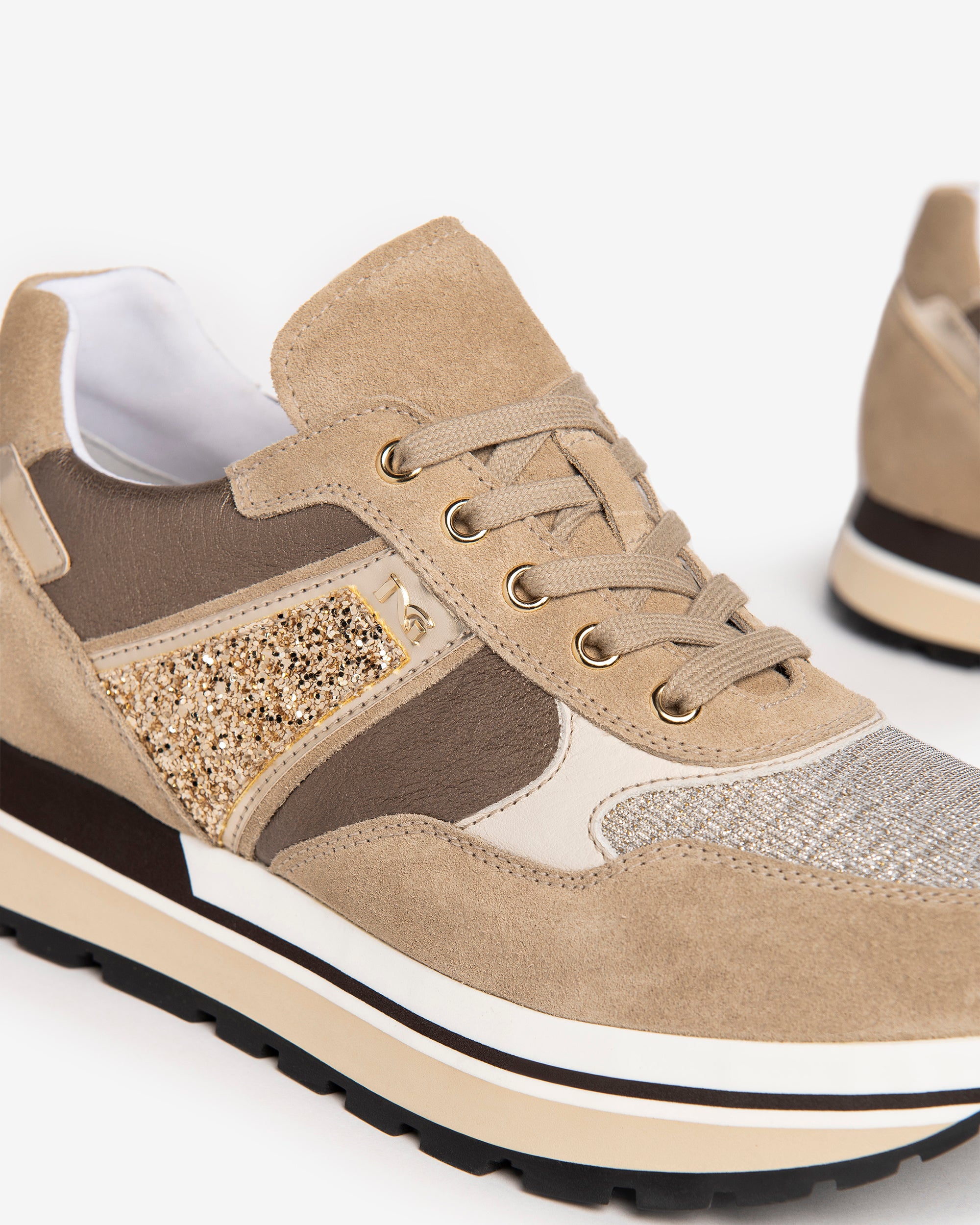 NeroGiardini Sneakers femme cuir velours confort