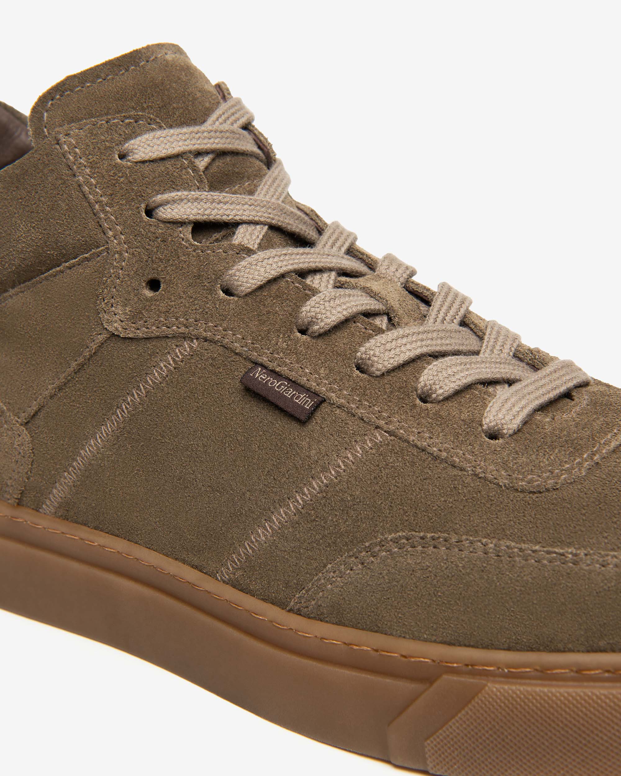 NeroGiardini Sneakers montantes homme cuir velours DryGo