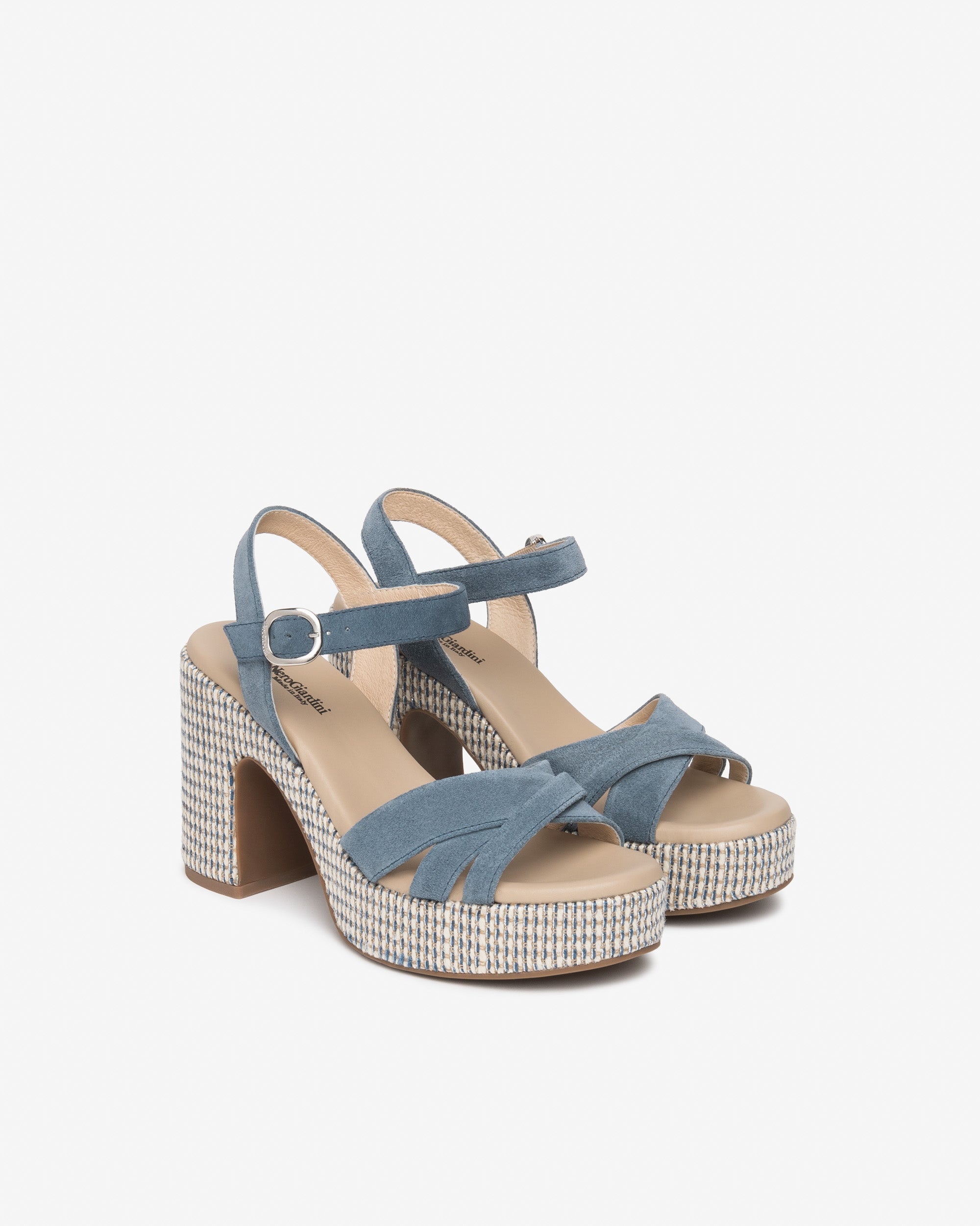 Nerogiardini Sandales Femme Cuir Velours Été Confort