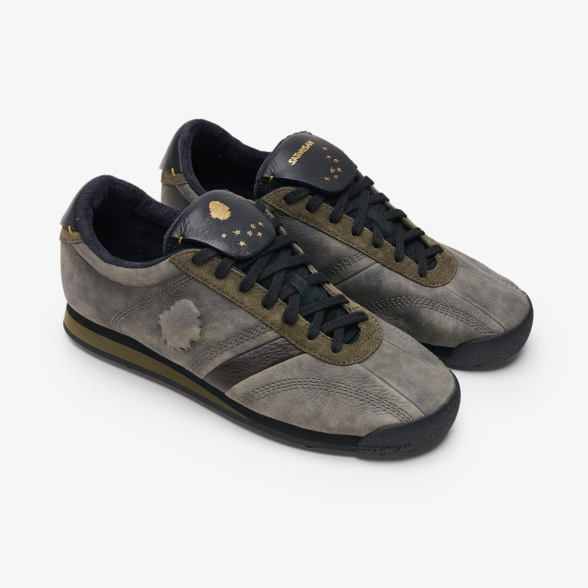 Satorisan Stardust Premium baskets cuir Khakies Black