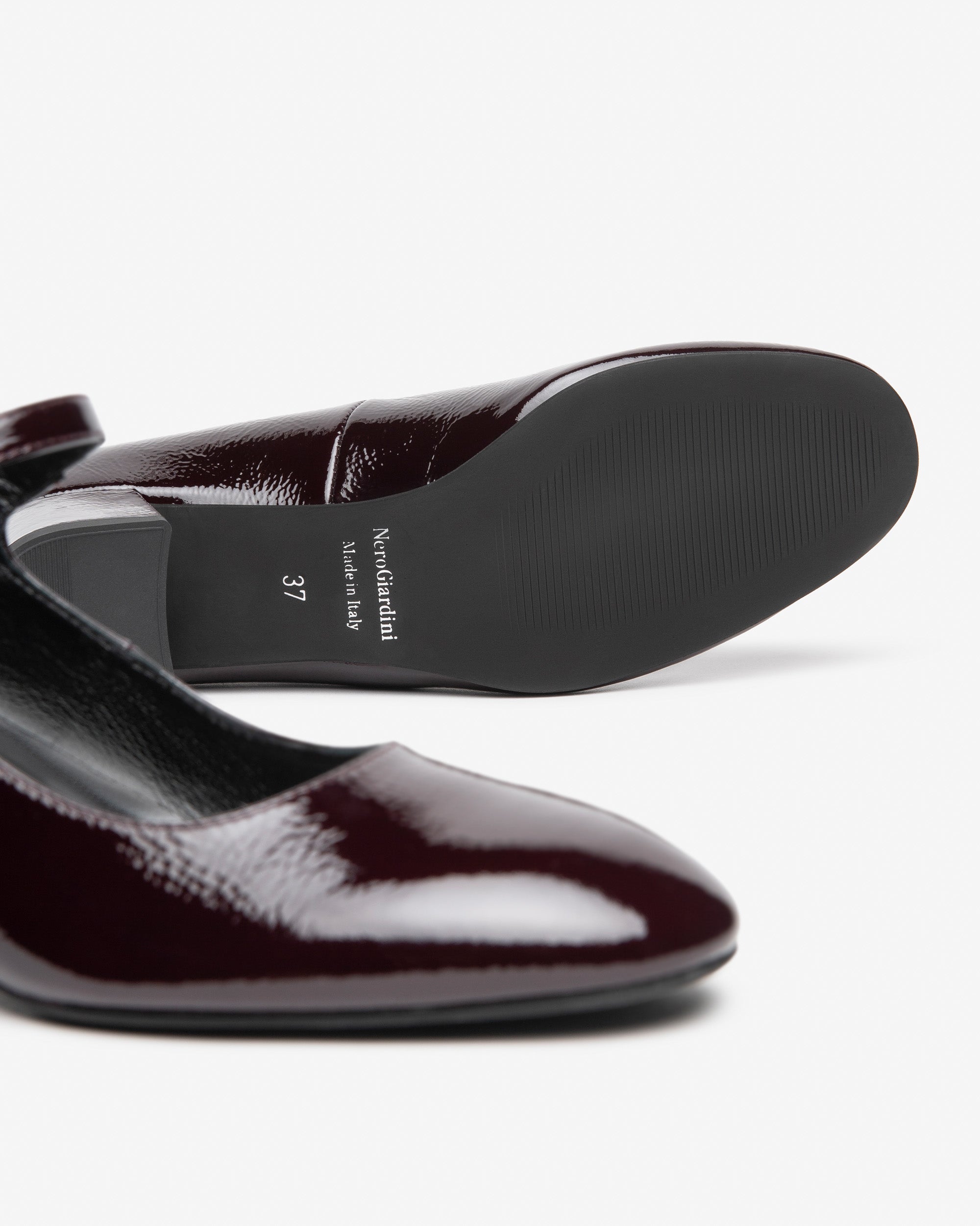 NeroGiardini Ballerines Mary Jane Vernis Femme Talon 5 cm