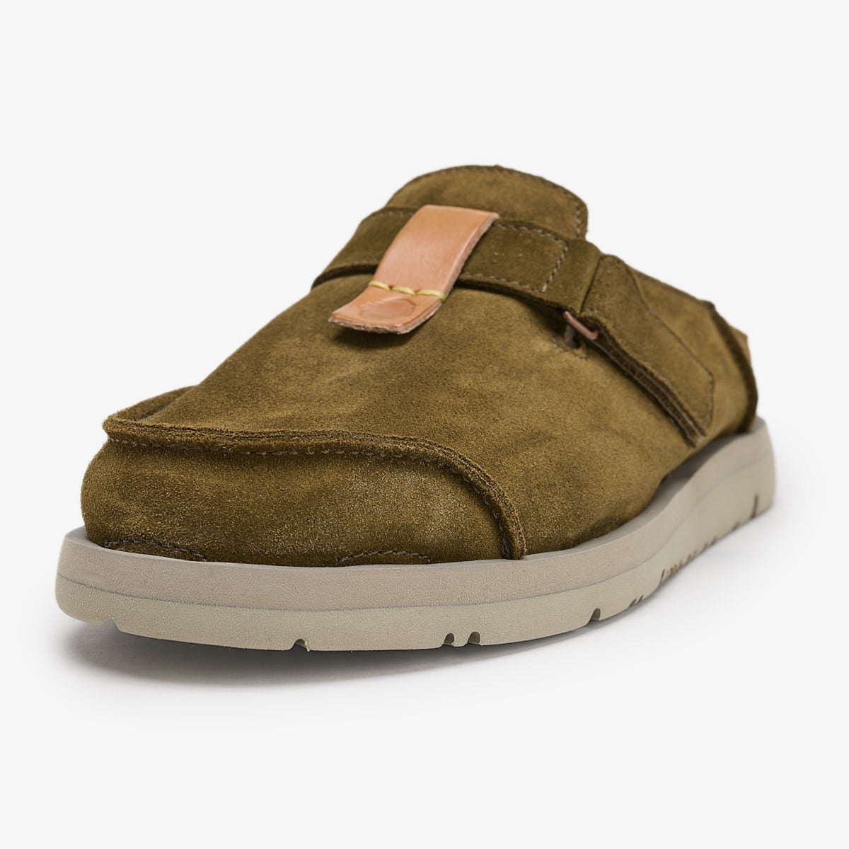 Satorisan Uwabaki Clog Suede sabots Thunderbolt daim mixte