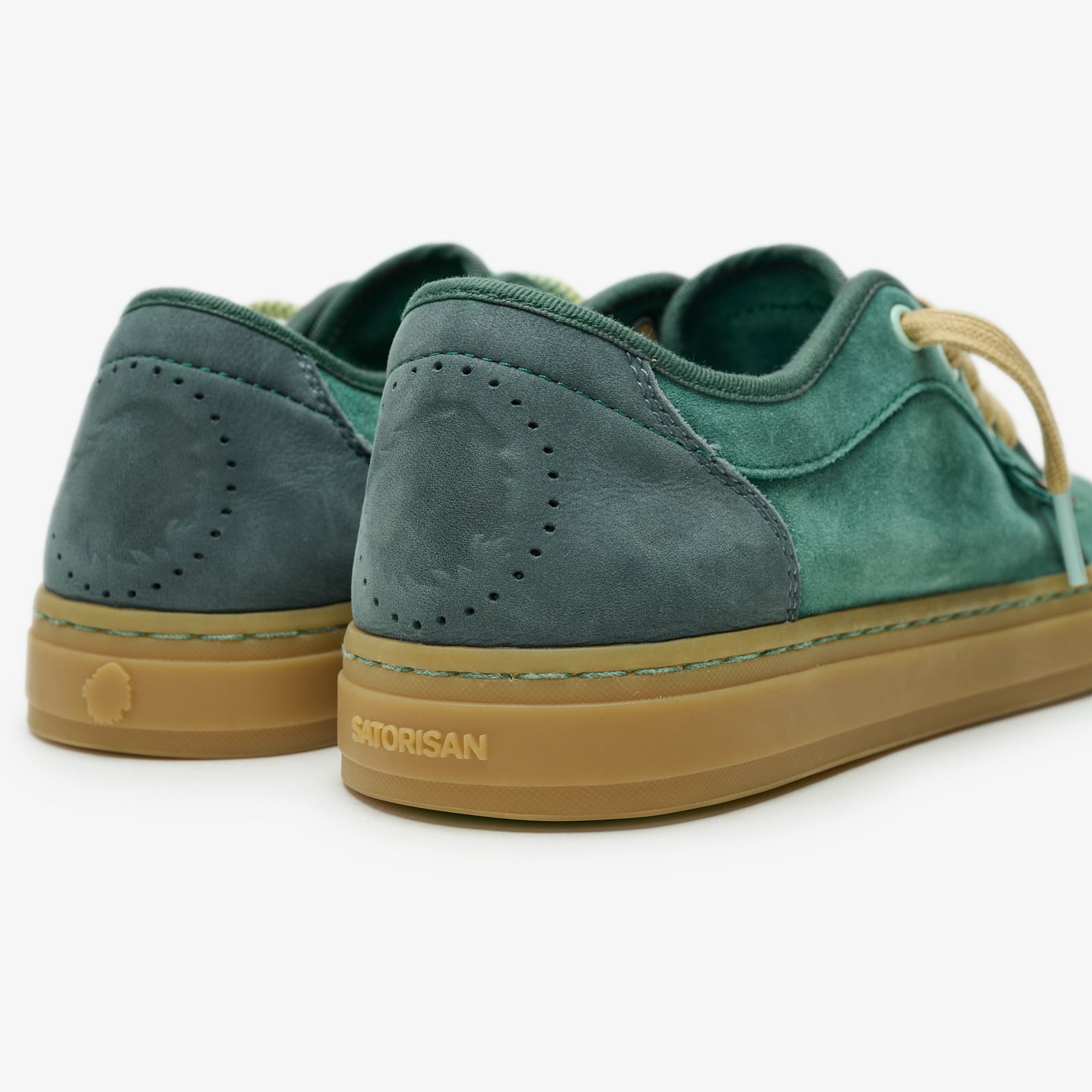Satorisan Heisei Suede baskets Diving Green daim