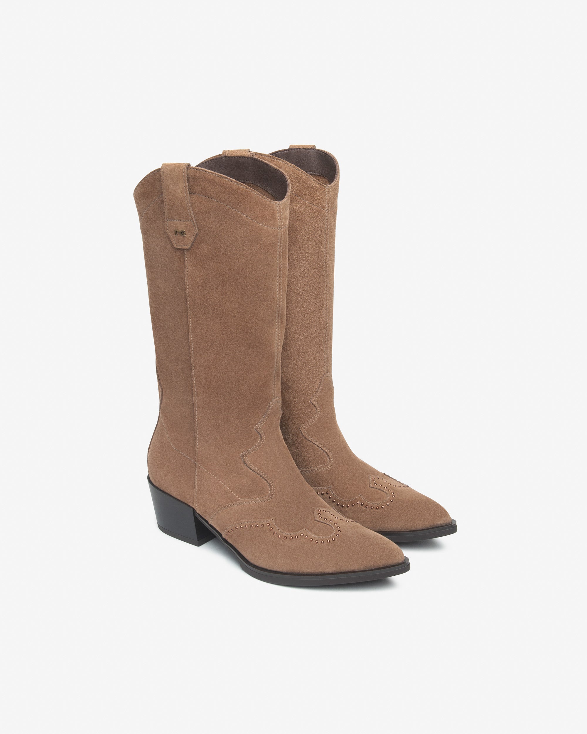 NeroGiardini Bottes Bottes Femme Cuir Velours 38