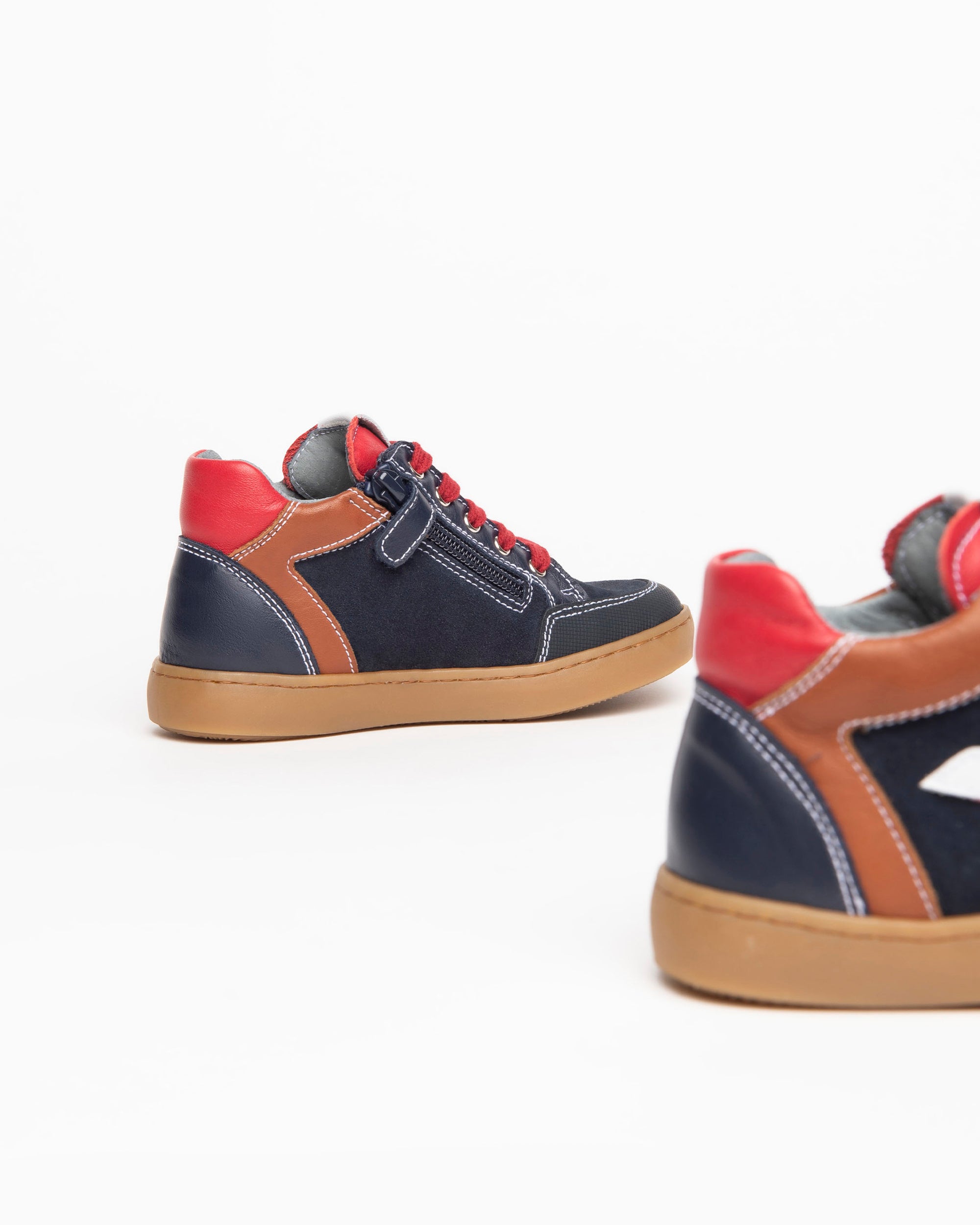 NeroGiardini Sneakers Garçon Daim Zip Fluo Léger