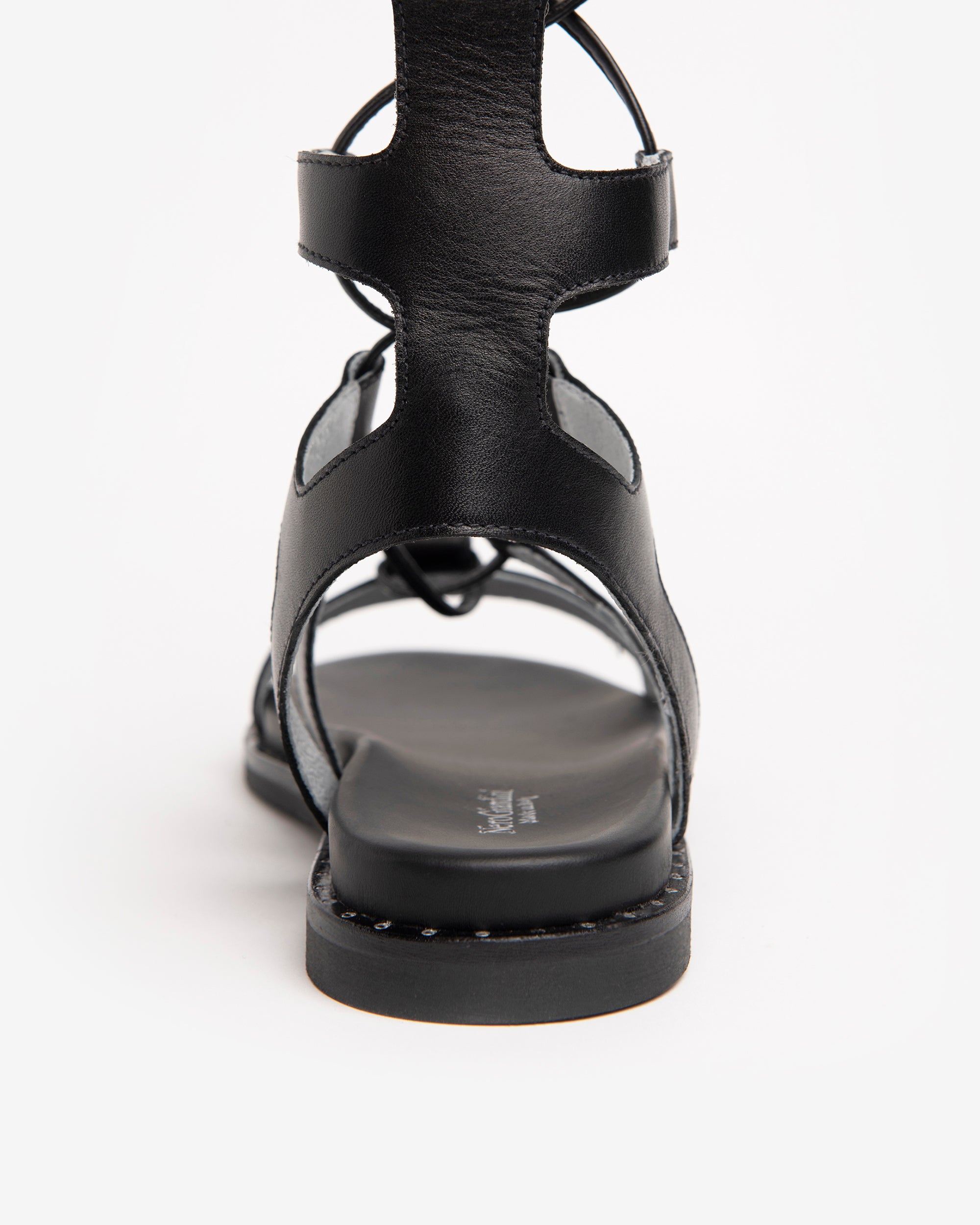 Nerogiardini Sandales femme cuir spartiates plates