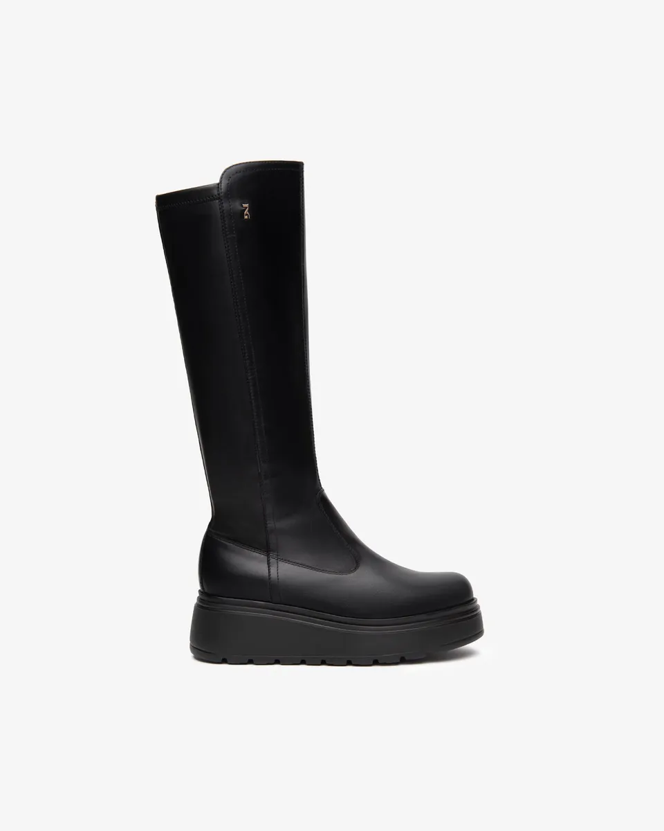 NeroGiardini Bottes Femme Cuir Technique Hiver