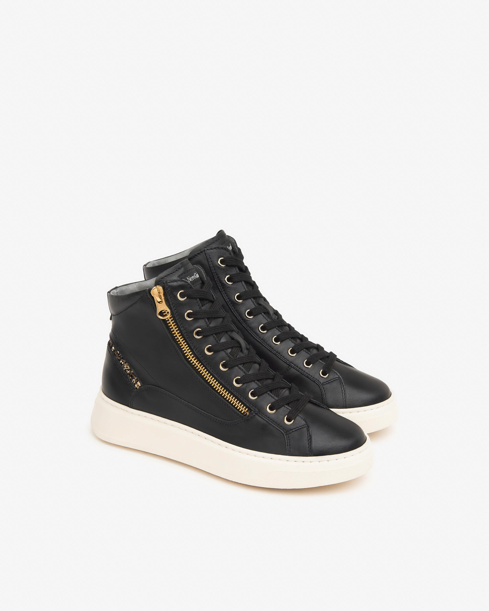 NeroGiardini Sneakers Montantes Femme Cuir Technique 35-41