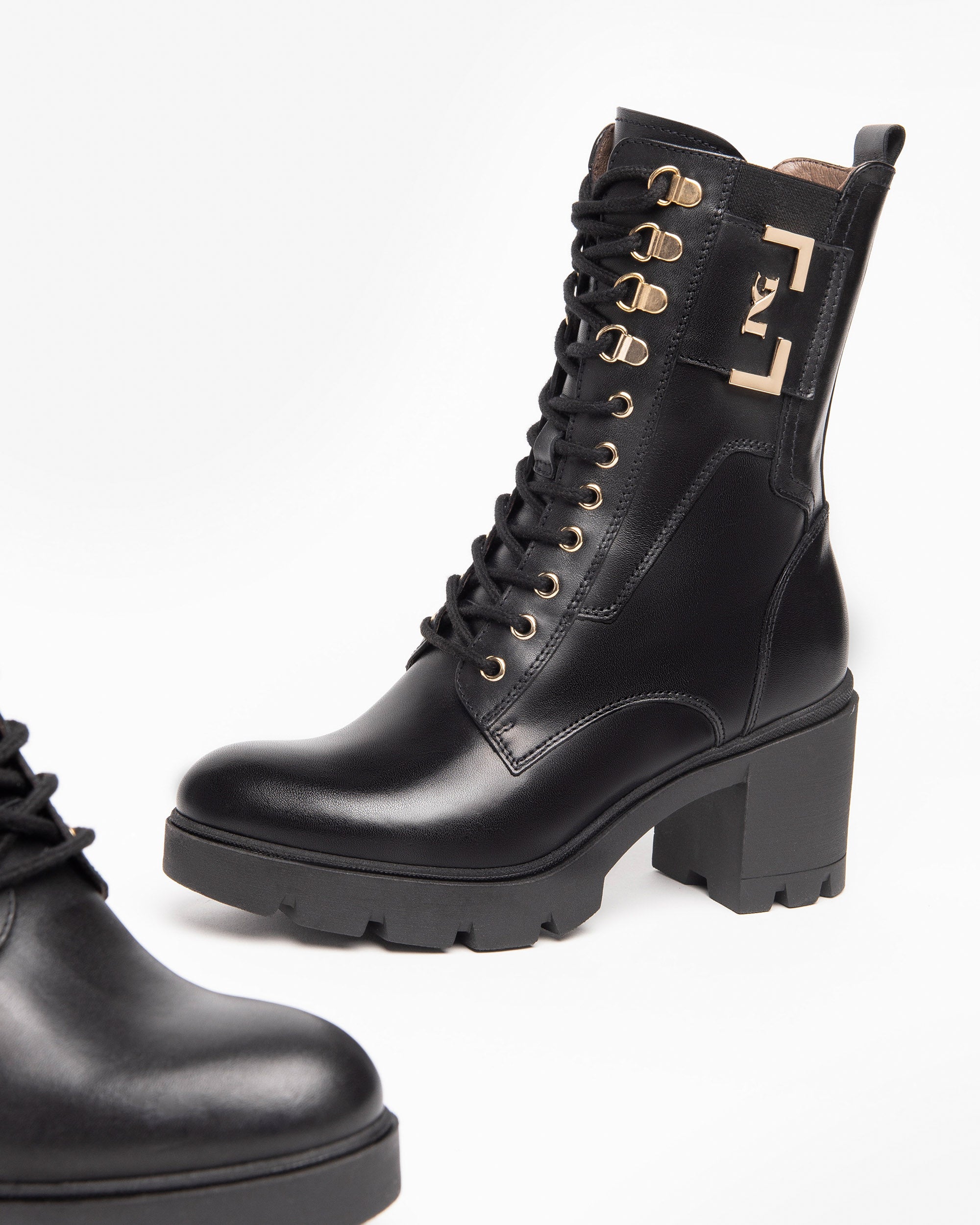NeroGiardini Bottines Motardes Femme Cuir Combat 35-41