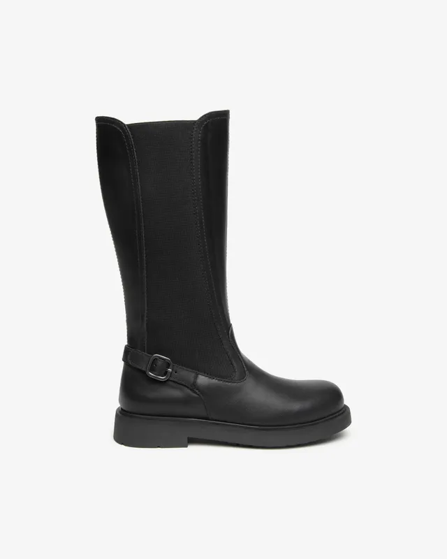 Nerogiardini Bottes Fille Cuir Tissu Hautes Zip