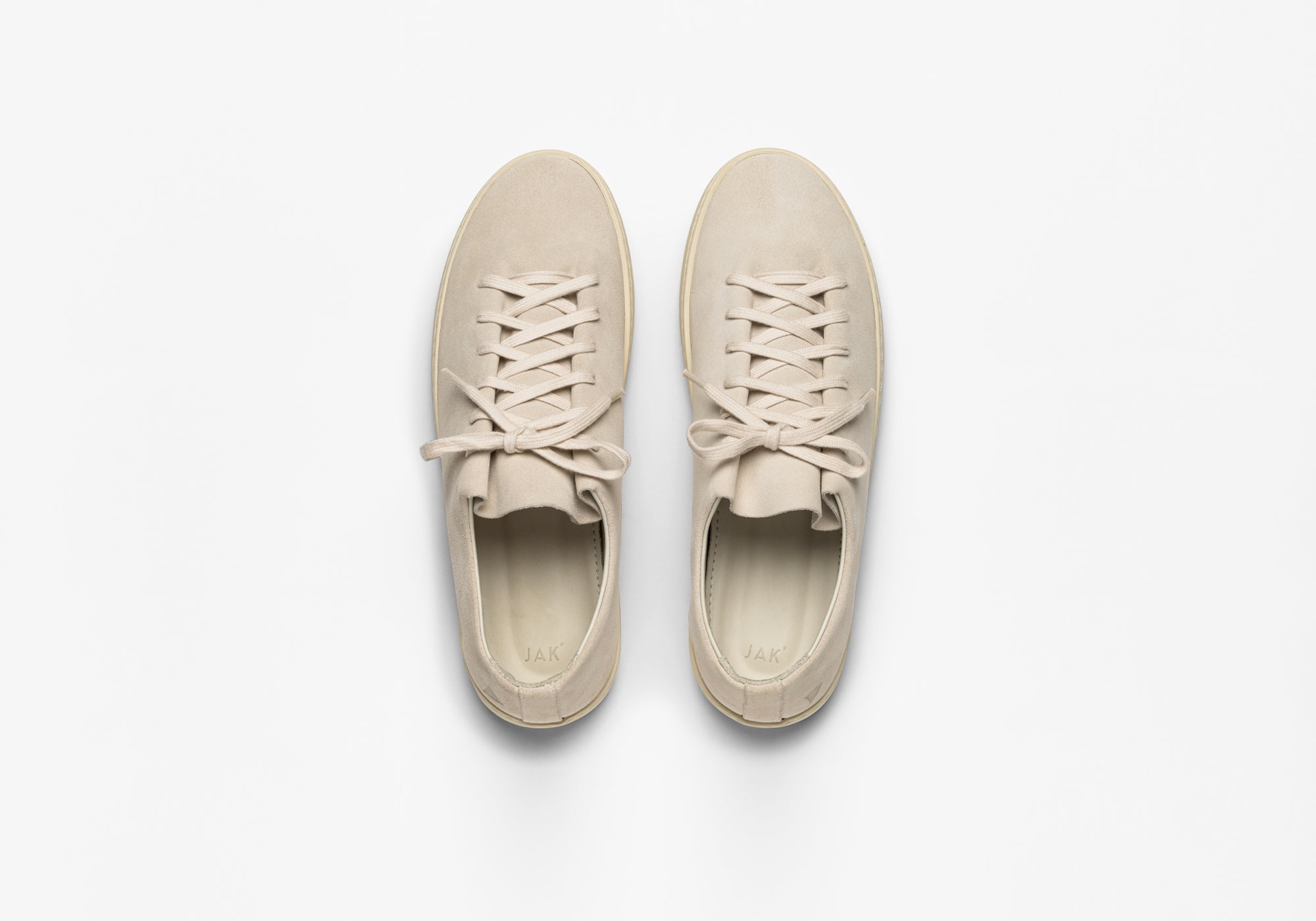 JAK Atom Cream sneakers cuir crème une pièce