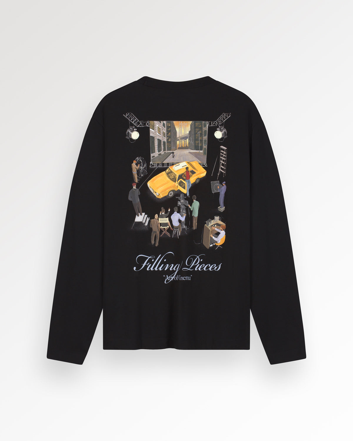 Filling Pieces Film Set t-shirt manches longues noir coton bio