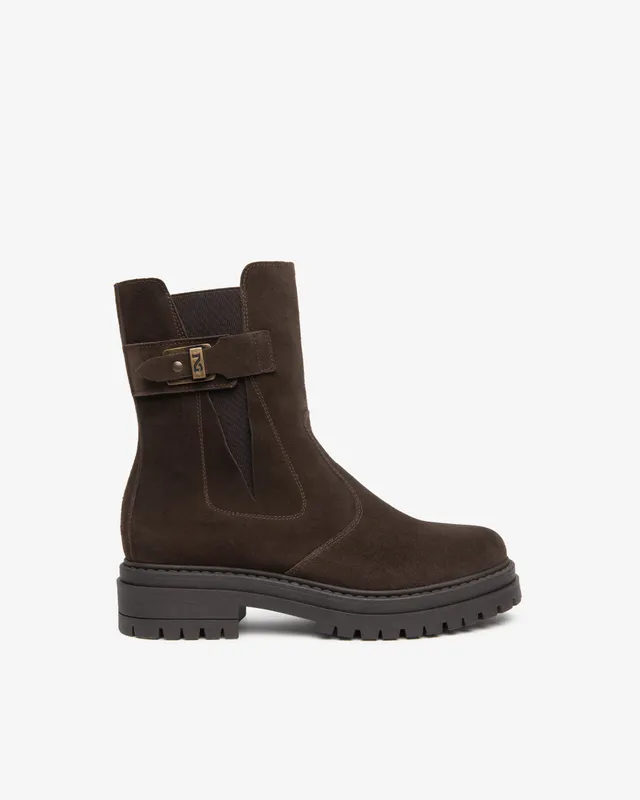 NeroGiardini Chelsea bottines femme cuir velours 40mm