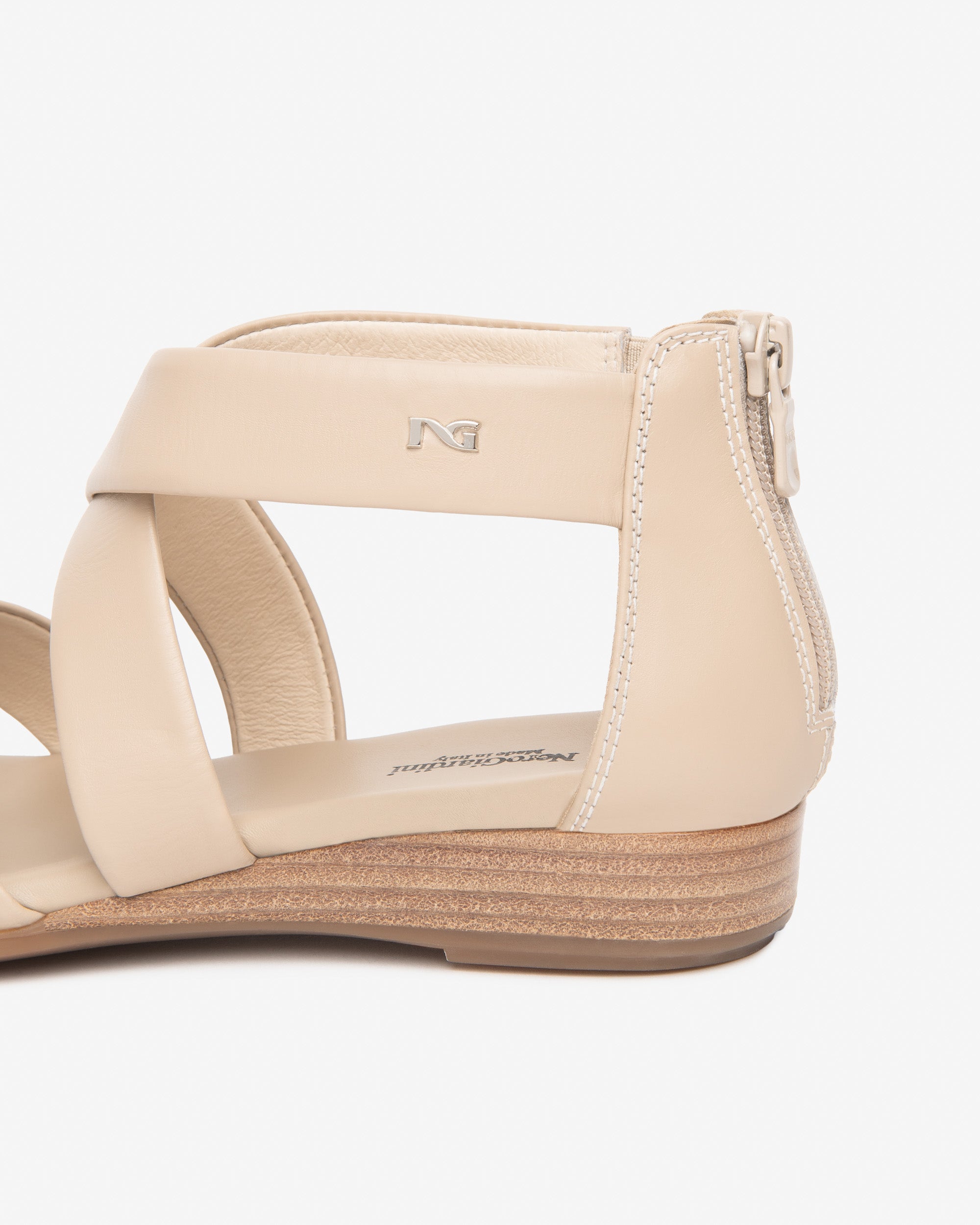NeroGiardini Sandales Femme en Cuir Sandales Été Made in Italy