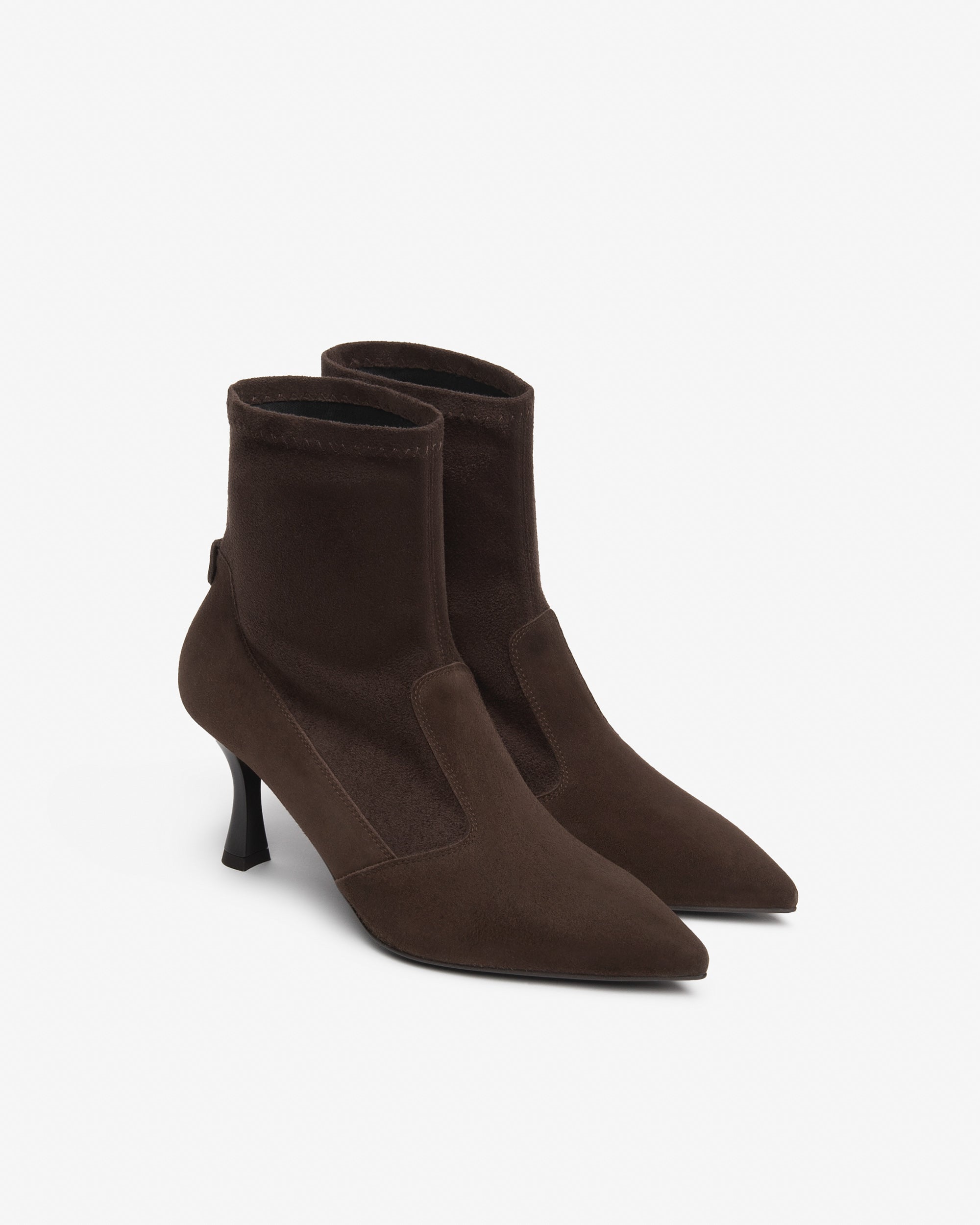 NeroGiardini Bottines Femme Daim Talon 75 mm Sans Zip