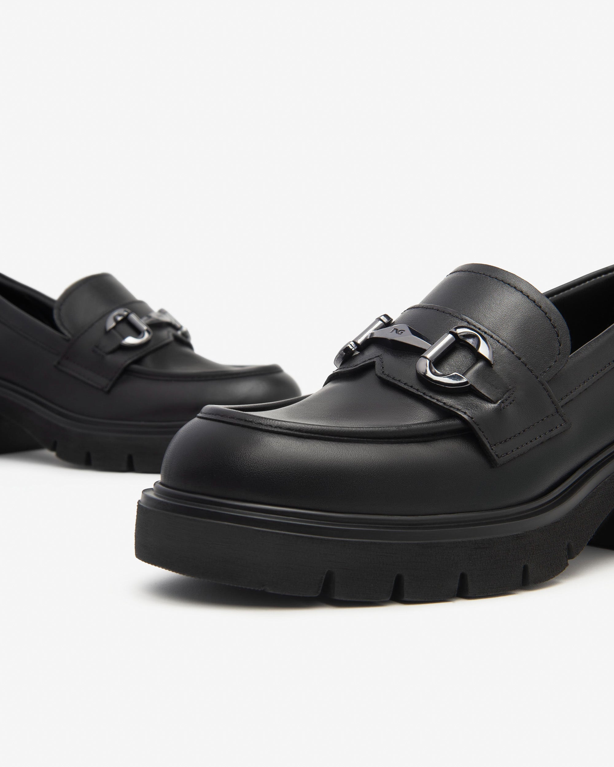 NeroGiardini Mocassins Femme Cuir Talon 60 mm