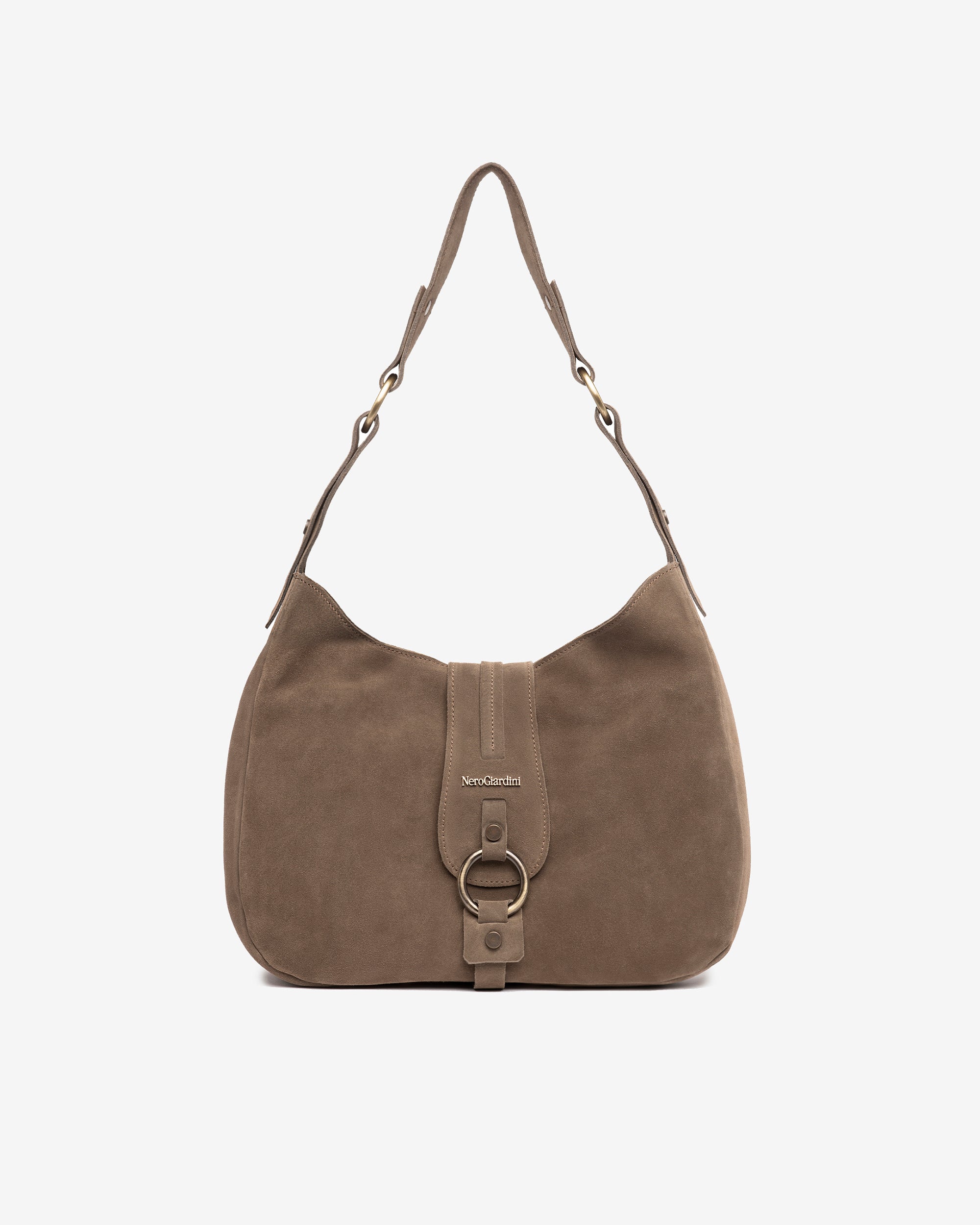 NeroGiardini Sacs besace cuir velours femme hobo
