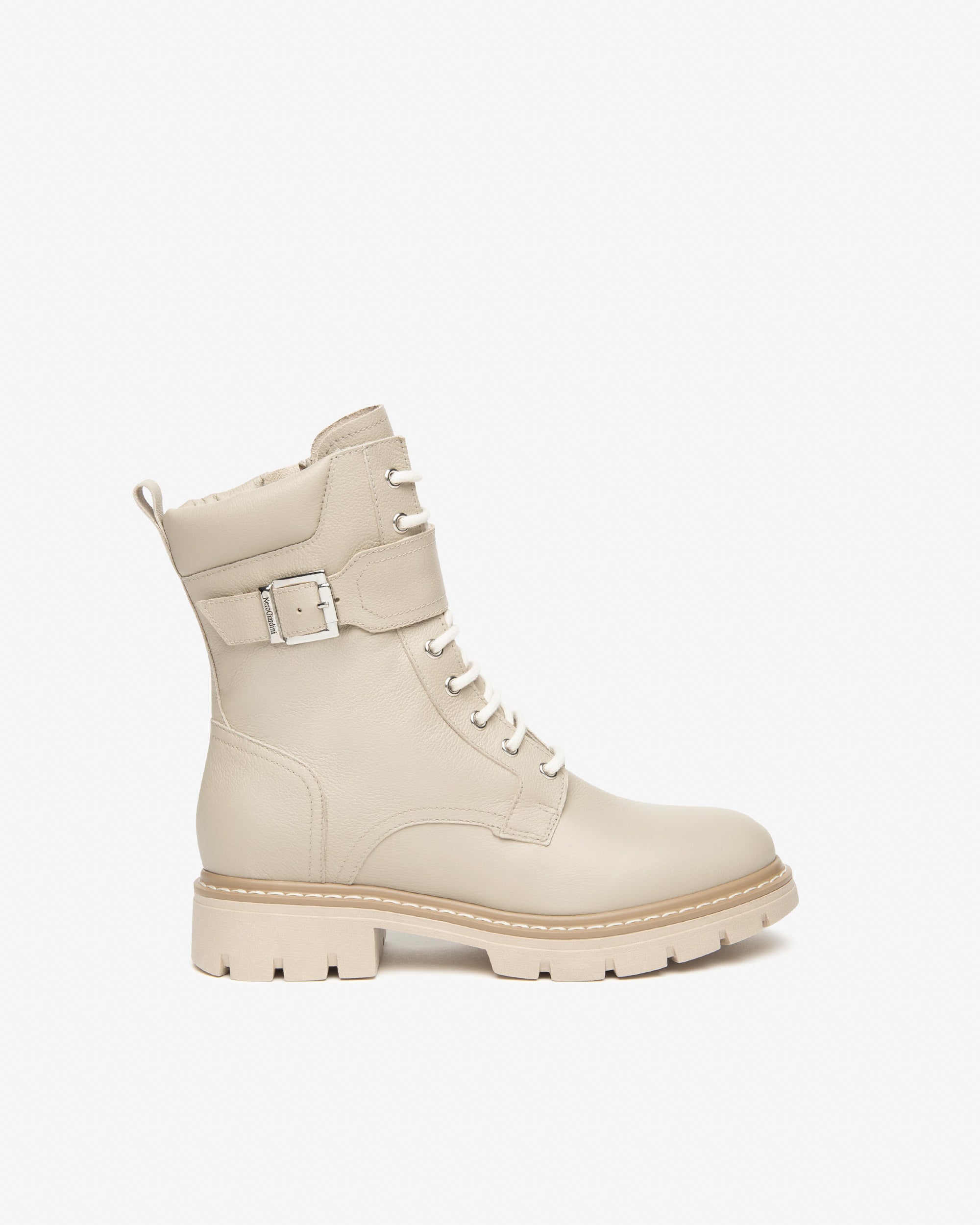 NeroGiardini Bottines Motardes Cuir Femme Hiver
