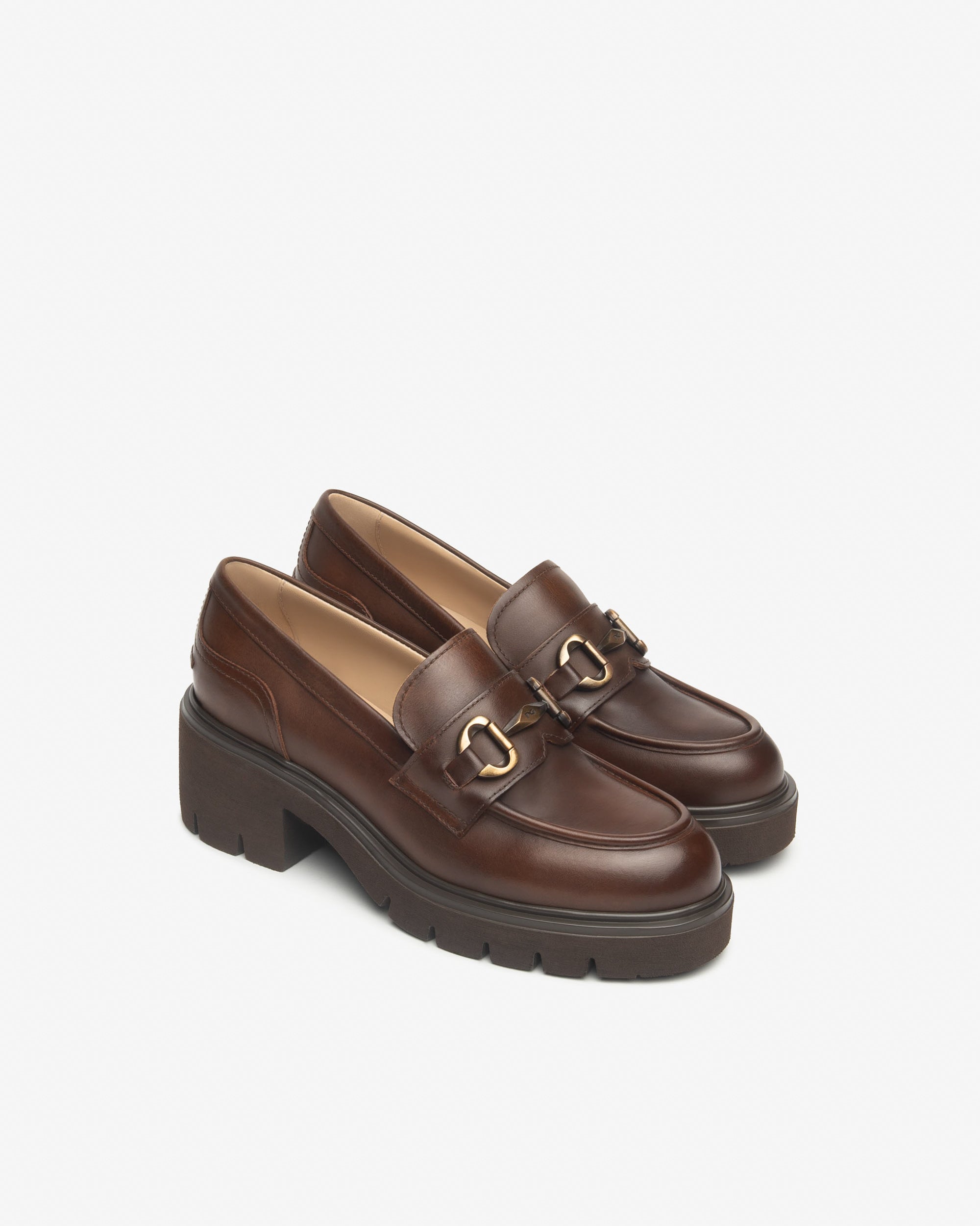 NeroGiardini Mocassins femme cuir talon 60 mm 35-41