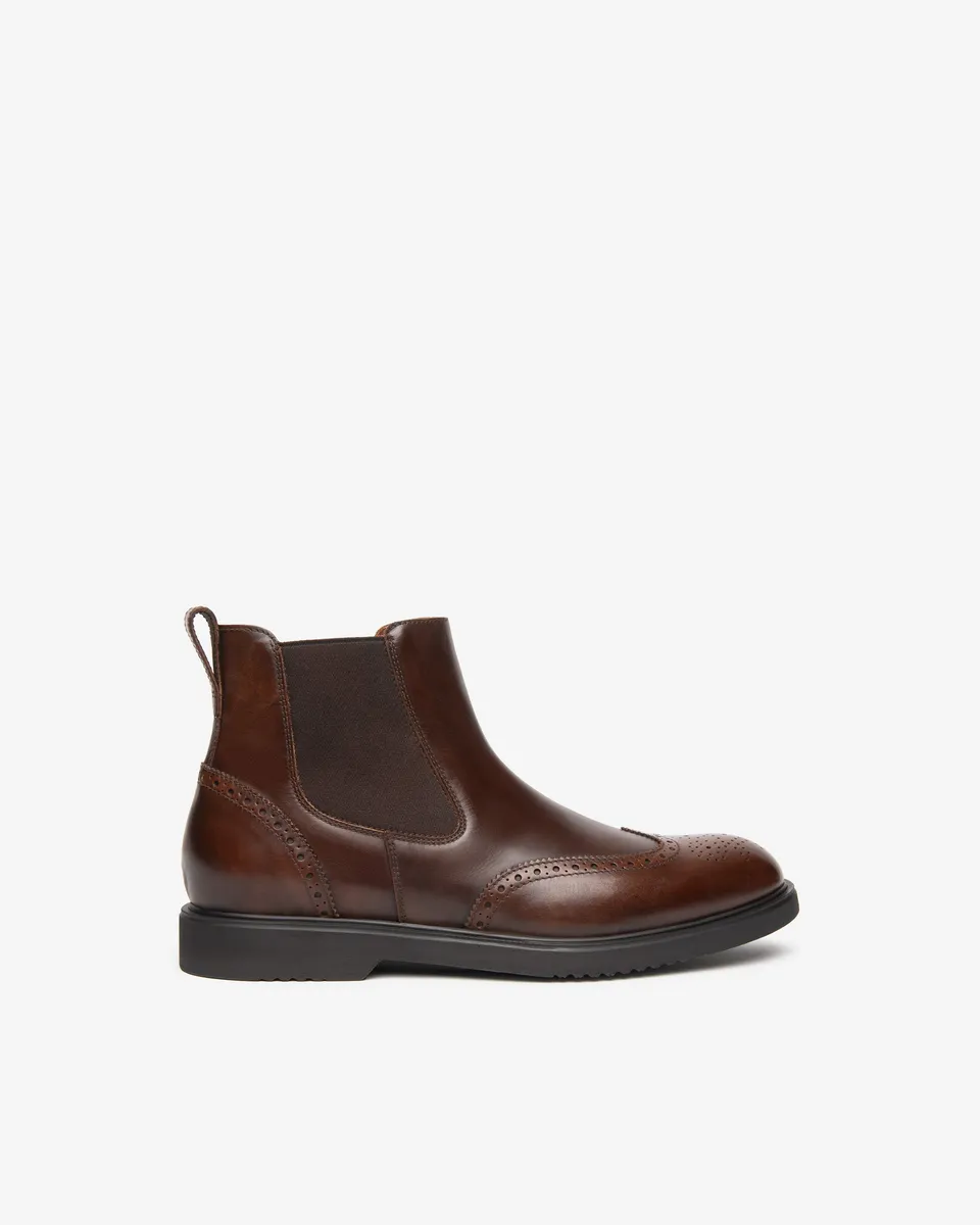 NeroGiardini Bottines Chelsea Homme Cuir Brogue