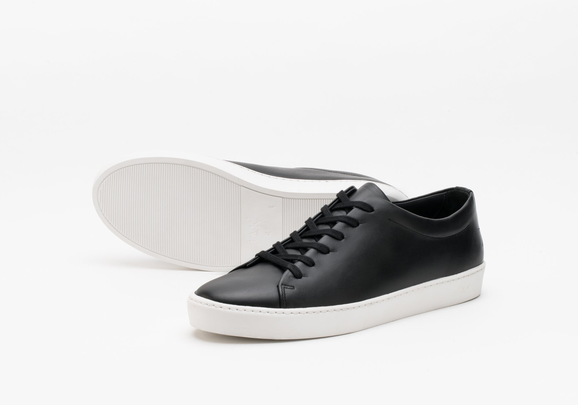 JAK Royal sneakers cuir noir plein grain